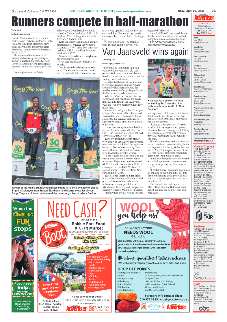 Boksburg Advertiser 28 April 2023 page 23