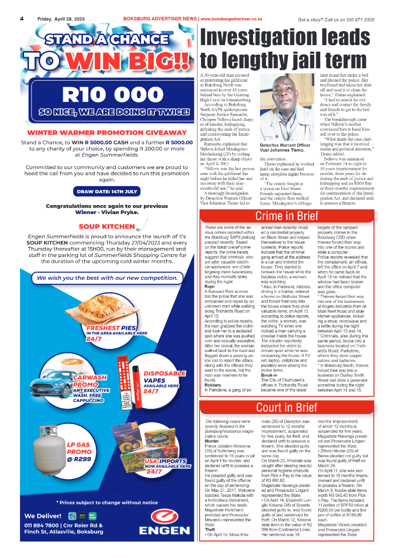 Boksburg Advertiser 28 April 2023 page 4