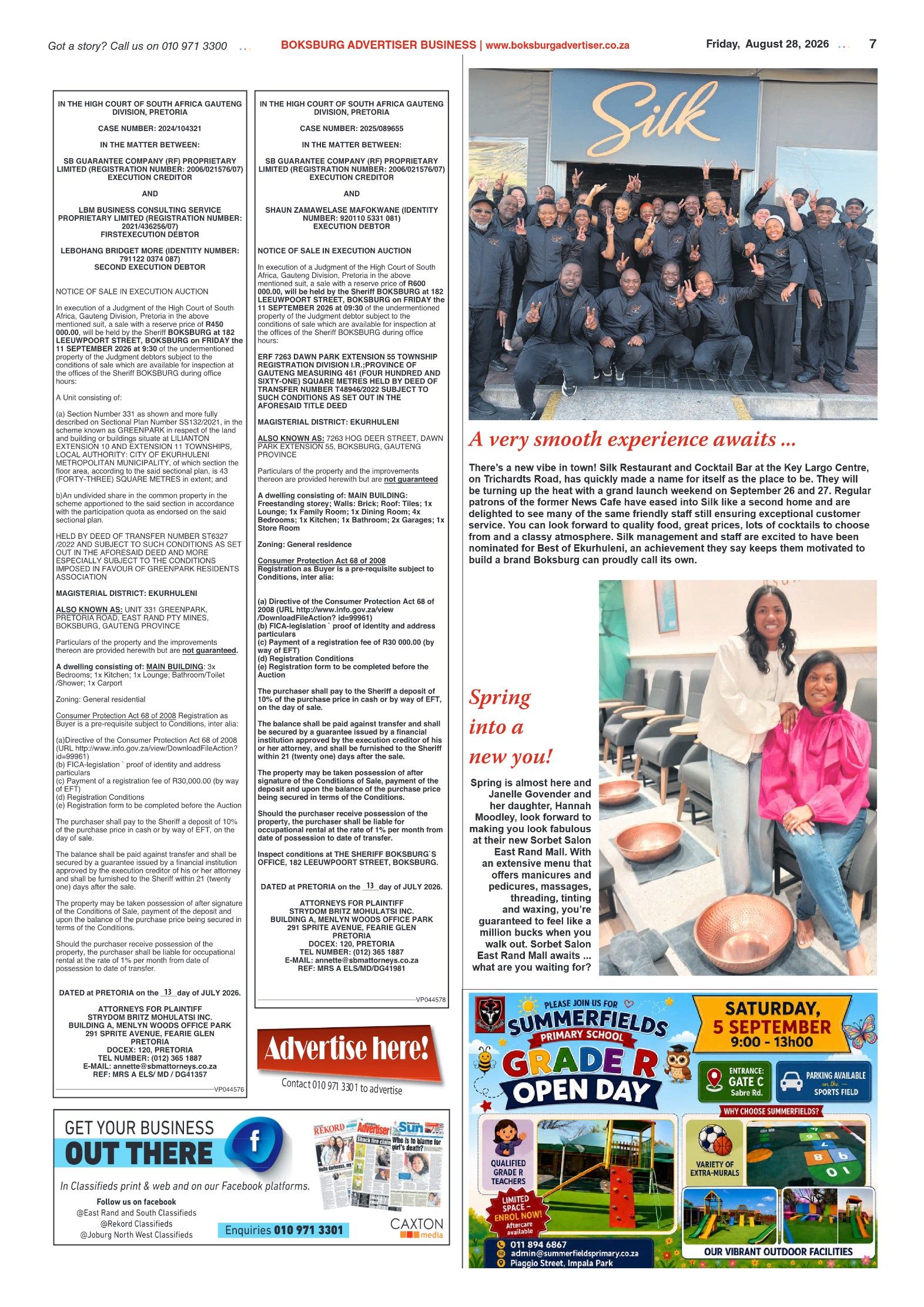 Boksburg Advertiser 28 August 2026 page 7
