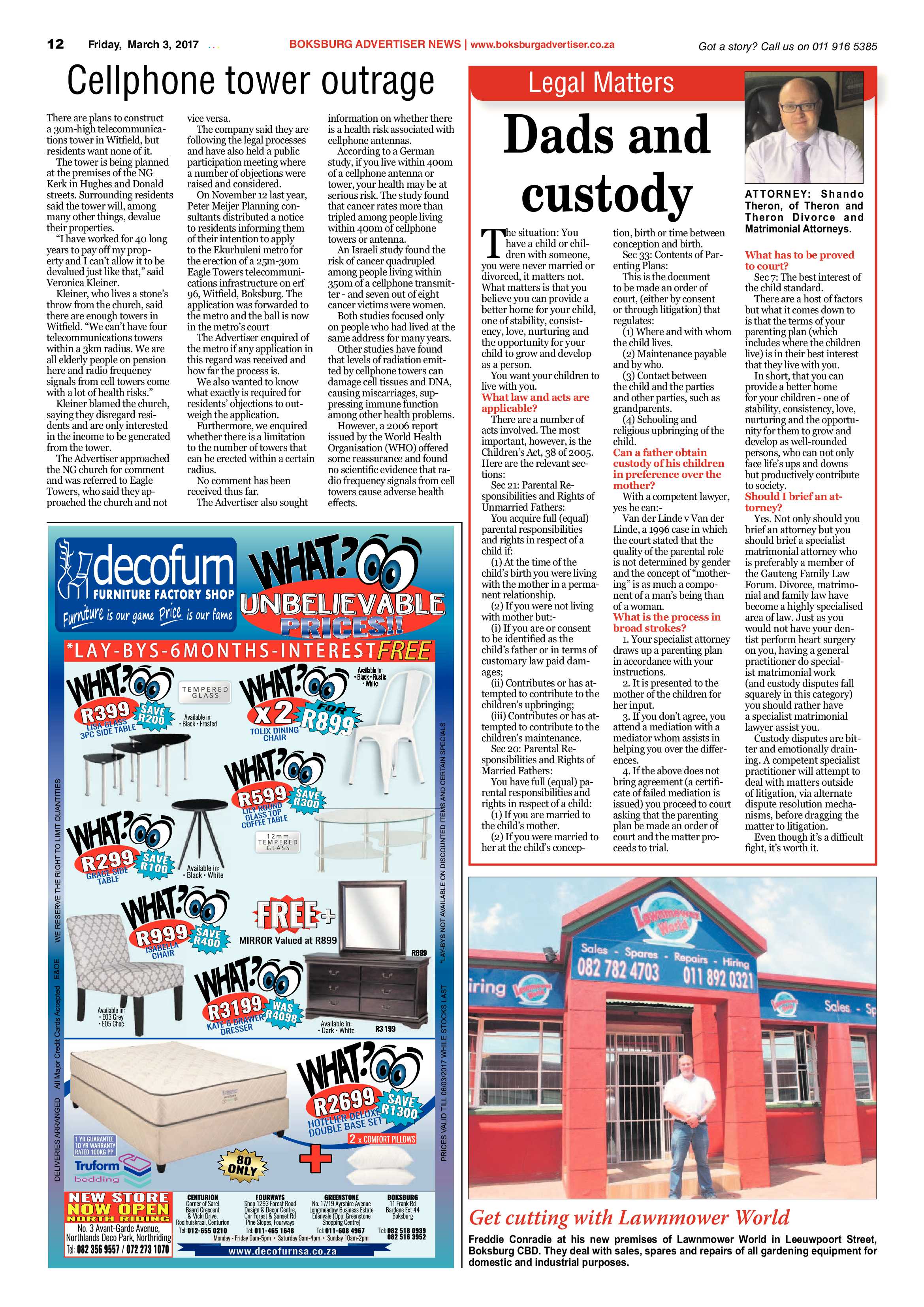 Boksburg Advertiser 28 February 2017 page 12