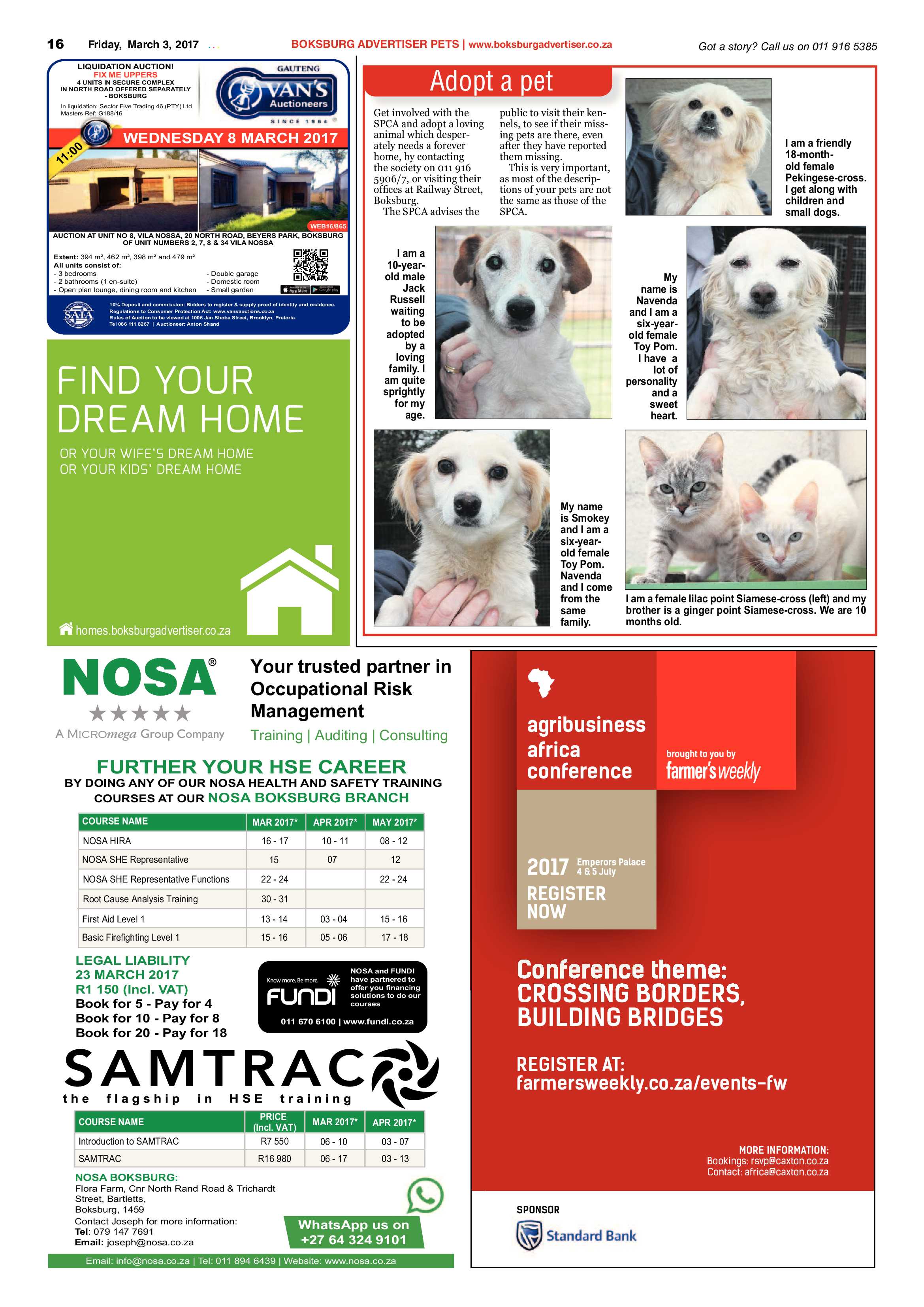 Boksburg Advertiser 28 February 2017 page 16