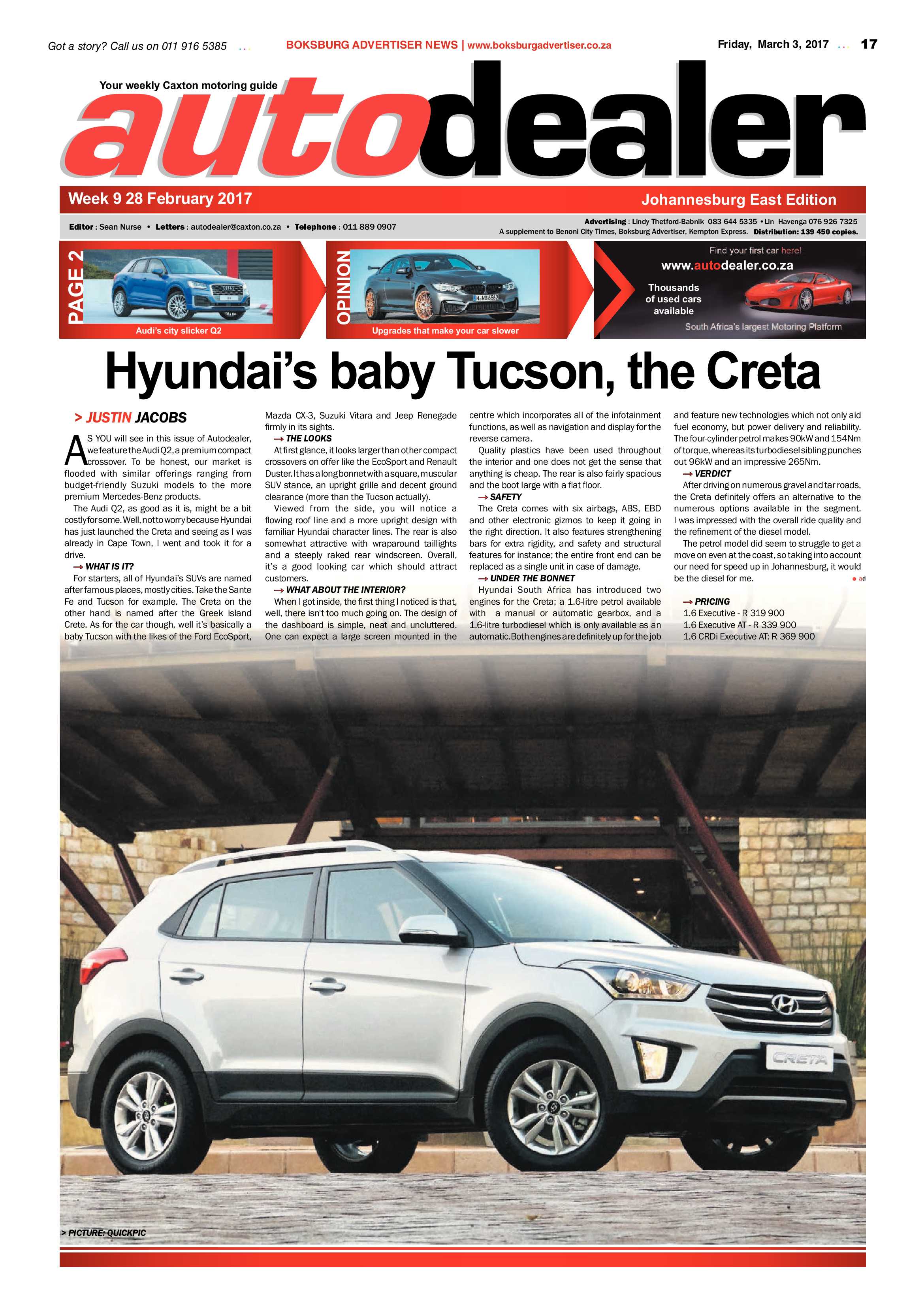 Boksburg Advertiser 28 February 2017 page 17