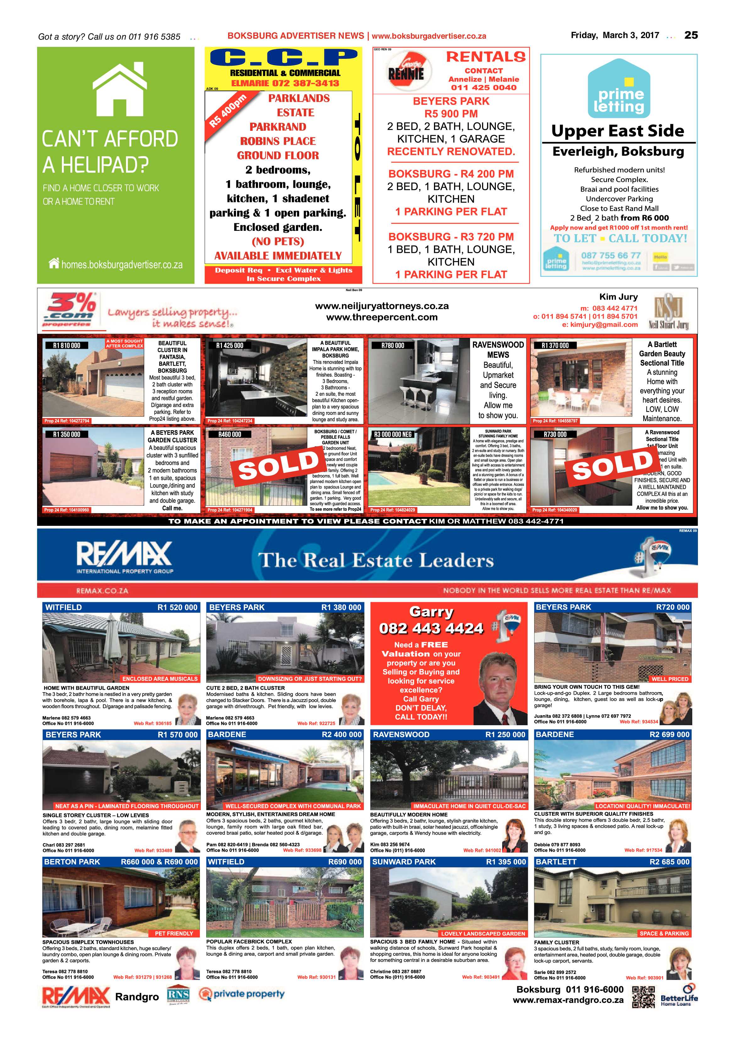 Boksburg Advertiser 28 February 2017 page 25