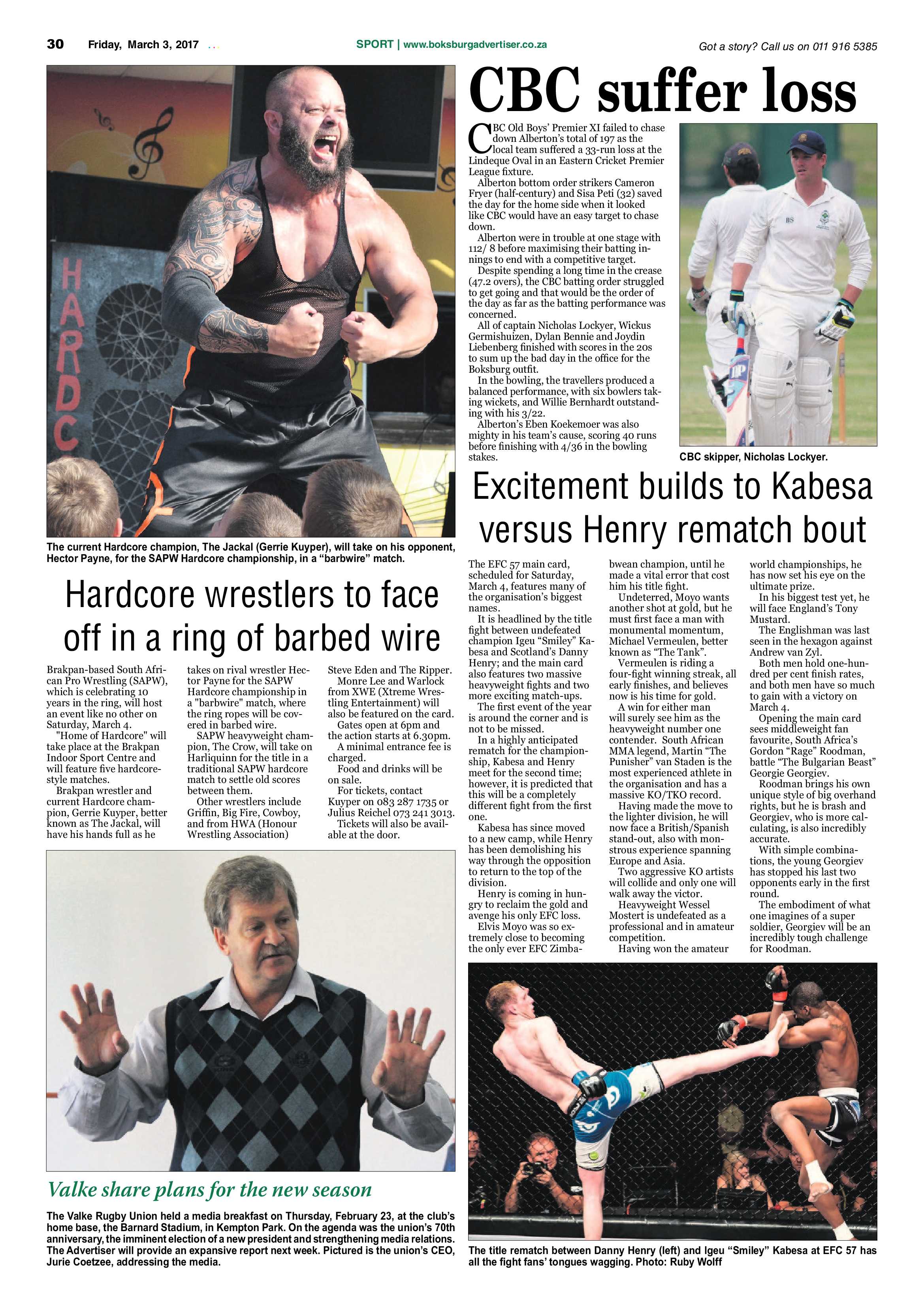 Boksburg Advertiser 28 February 2017 page 30
