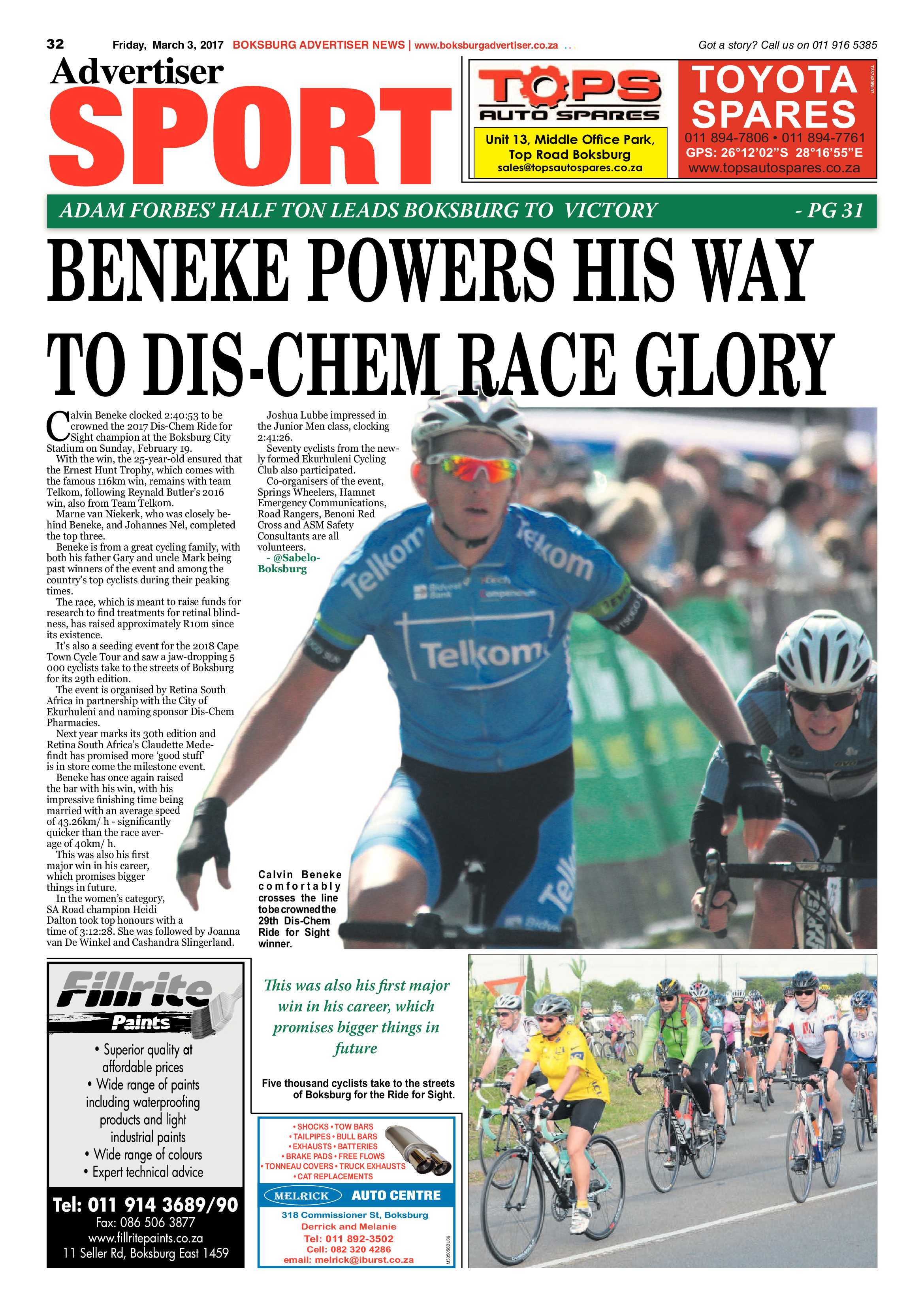 Boksburg Advertiser 28 February 2017 page 32