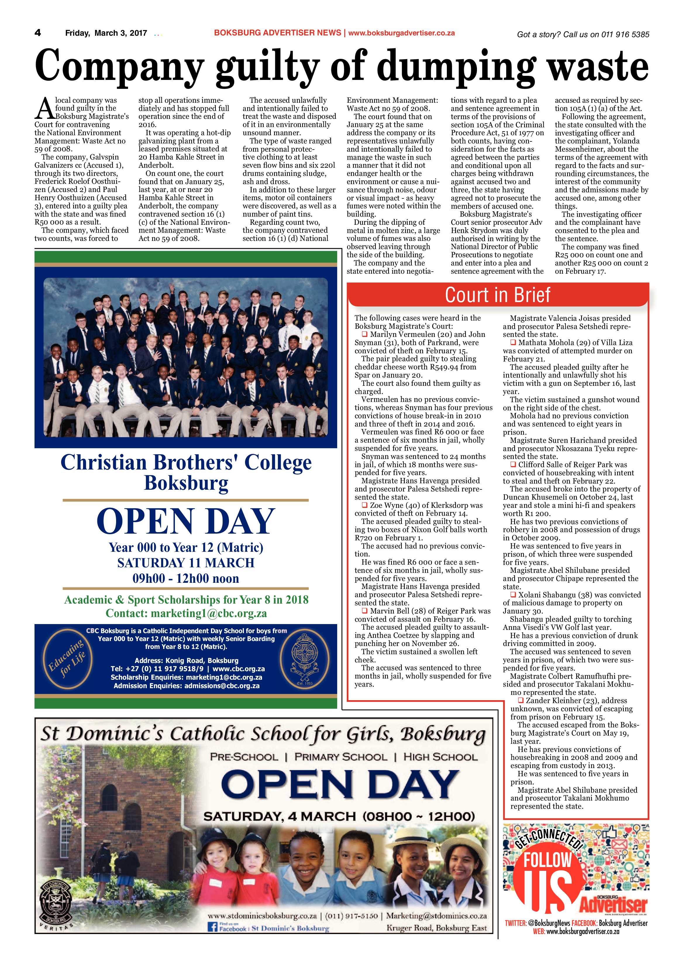 Boksburg Advertiser 28 February 2017 page 4