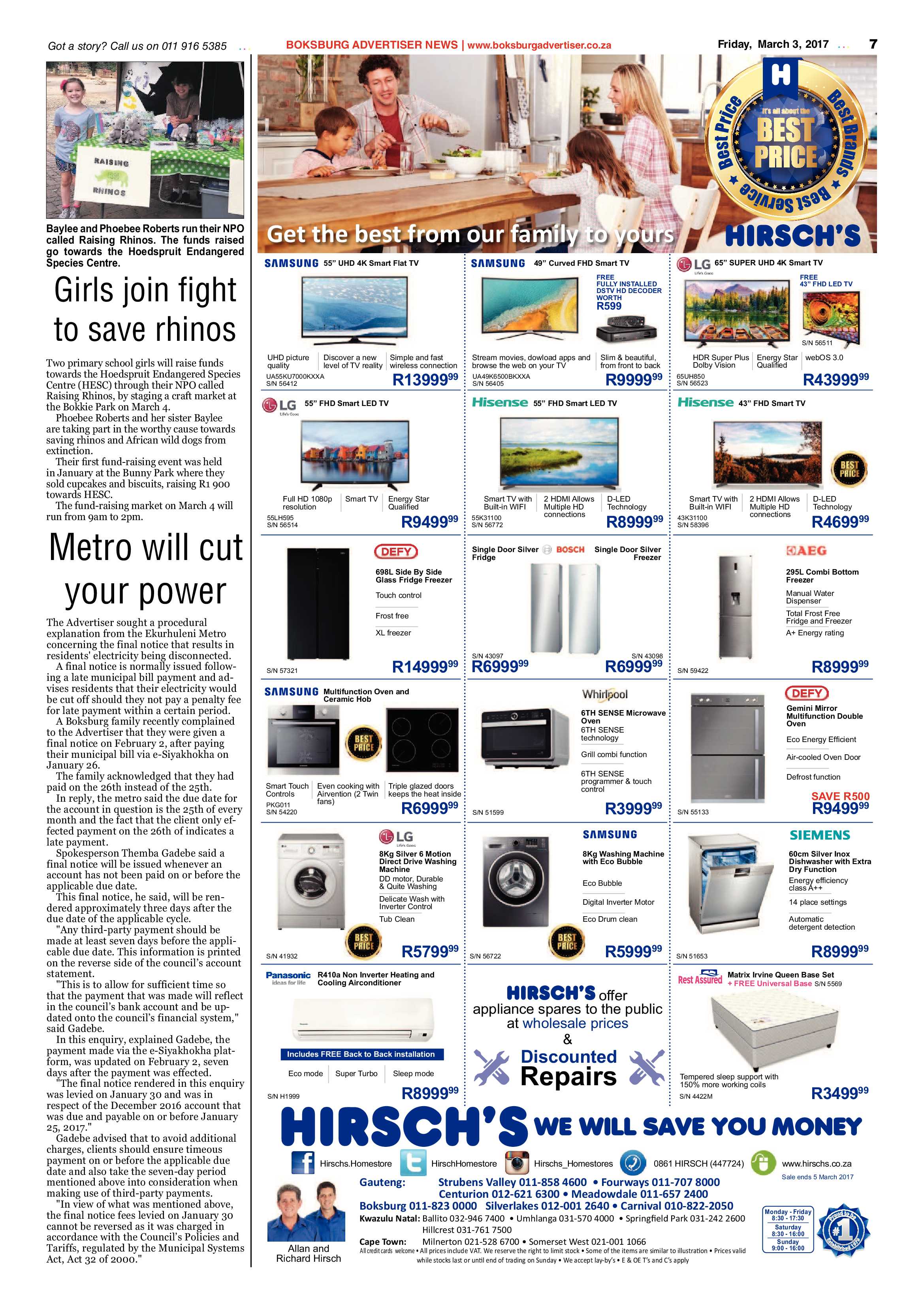 Boksburg Advertiser 28 February 2017 page 7