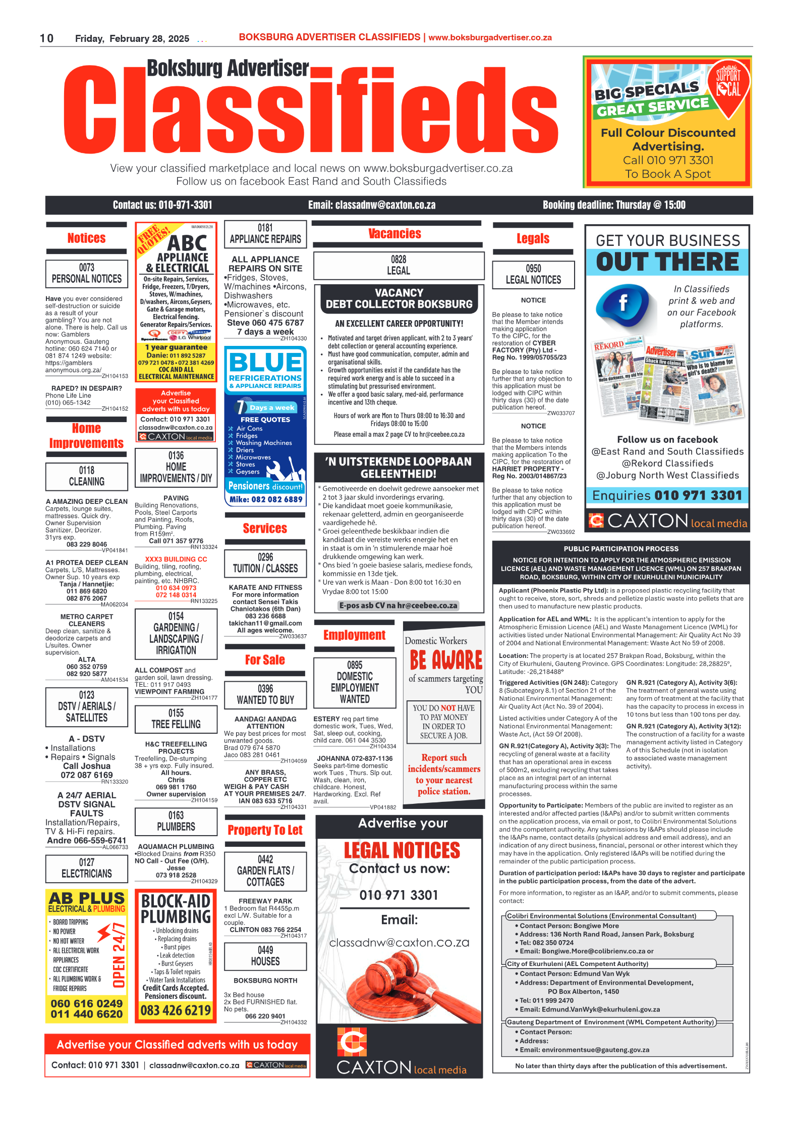 Boksburg Advertiser 28 February 2025 page 10