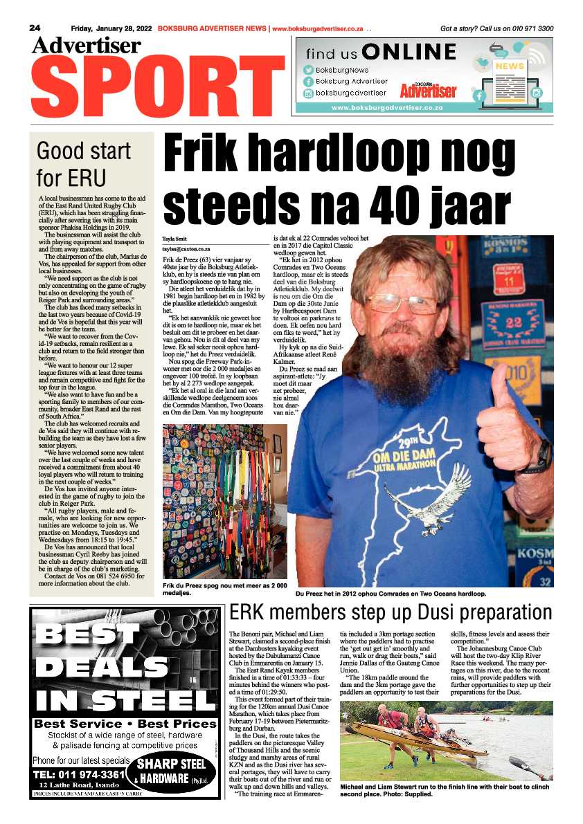Boksburg Advertiser 28 January 2022 page 24