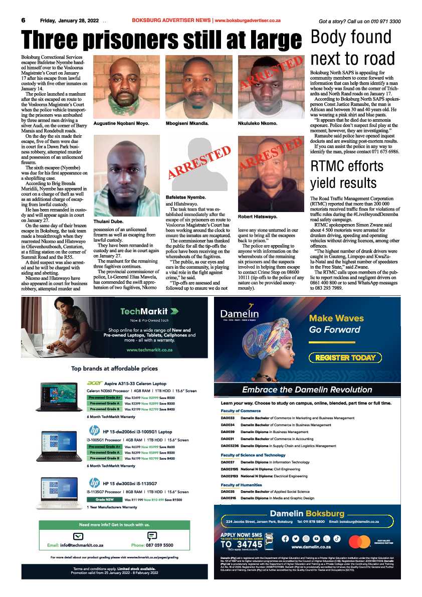 Boksburg Advertiser 28 January 2022 page 6