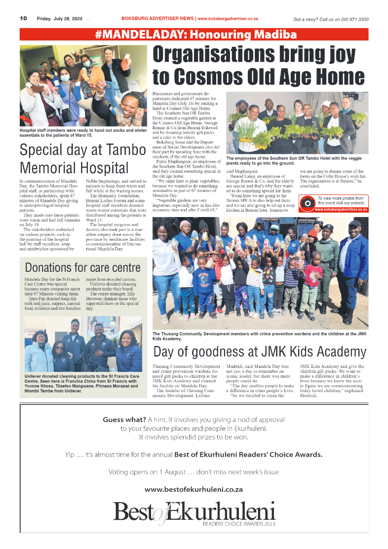 Boksburg Advertiser 28 July 2023 page 10
