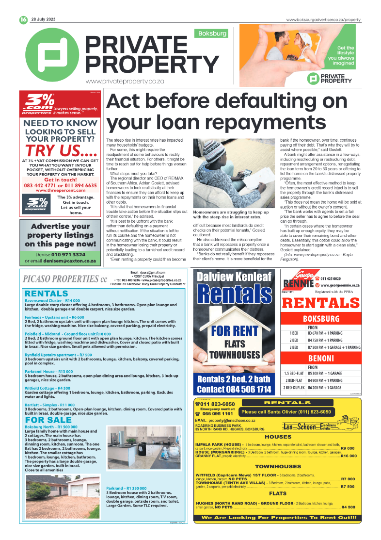 Boksburg Advertiser 28 July 2023 page 16