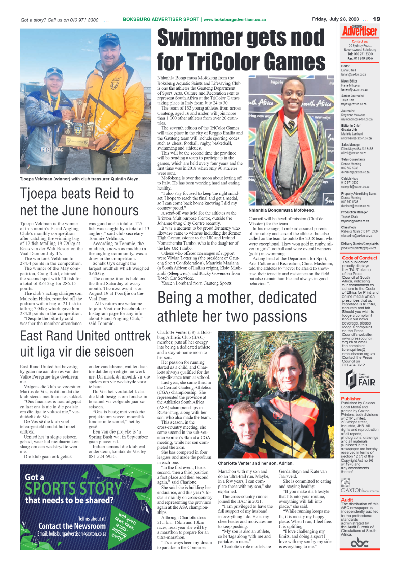 Boksburg Advertiser 28 July 2023 page 19