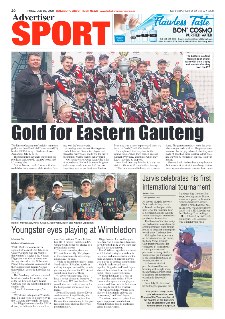 Boksburg Advertiser 28 July 2023 page 20