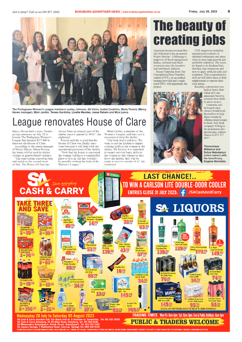 Boksburg Advertiser 28 July 2023 page 5