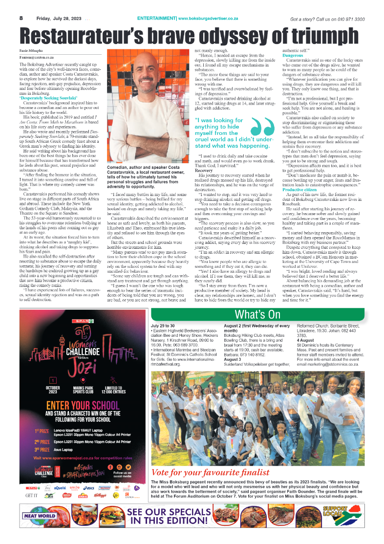 Boksburg Advertiser 28 July 2023 page 8