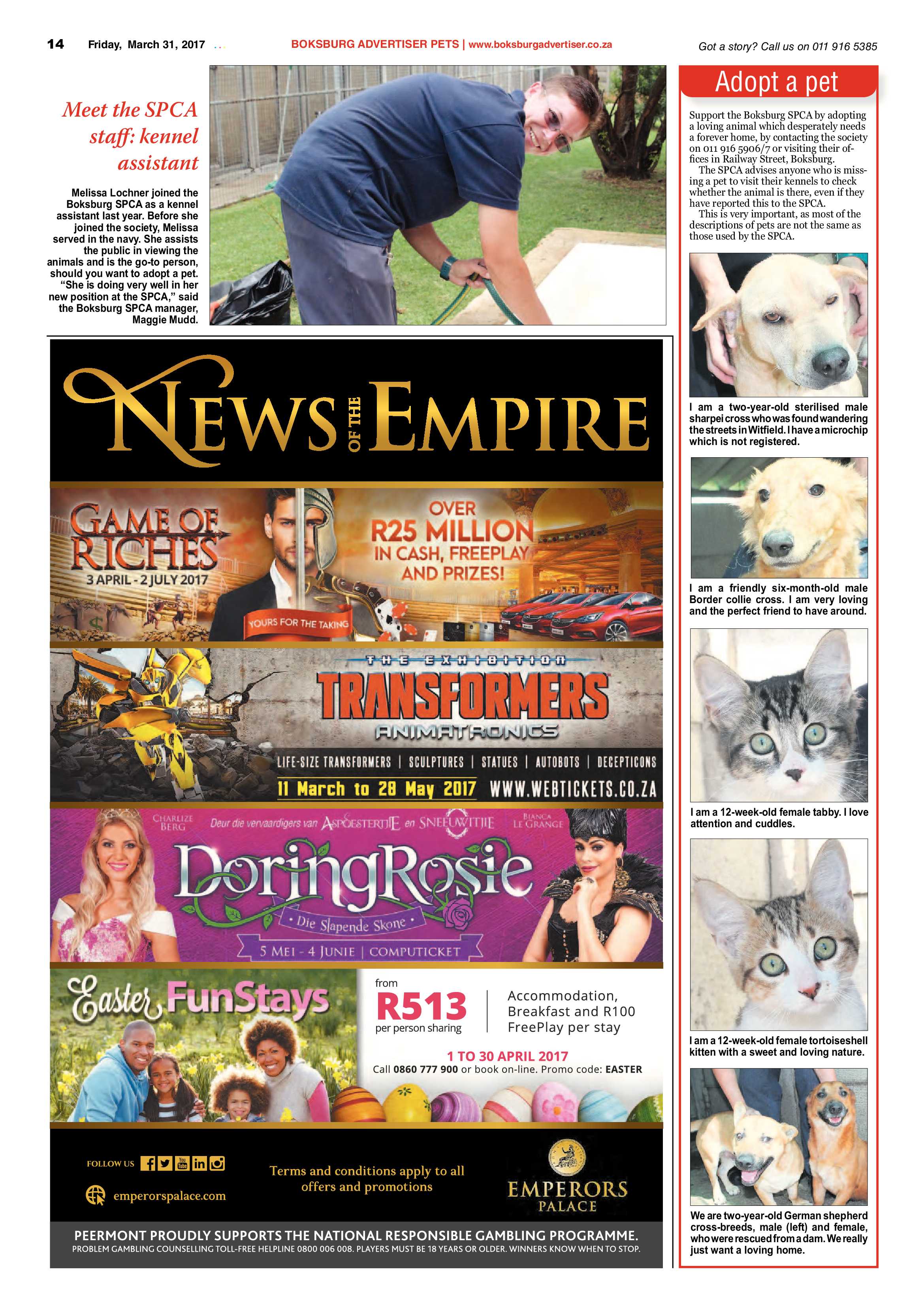 Boksburg Advertiser 28 March 2017 page 14