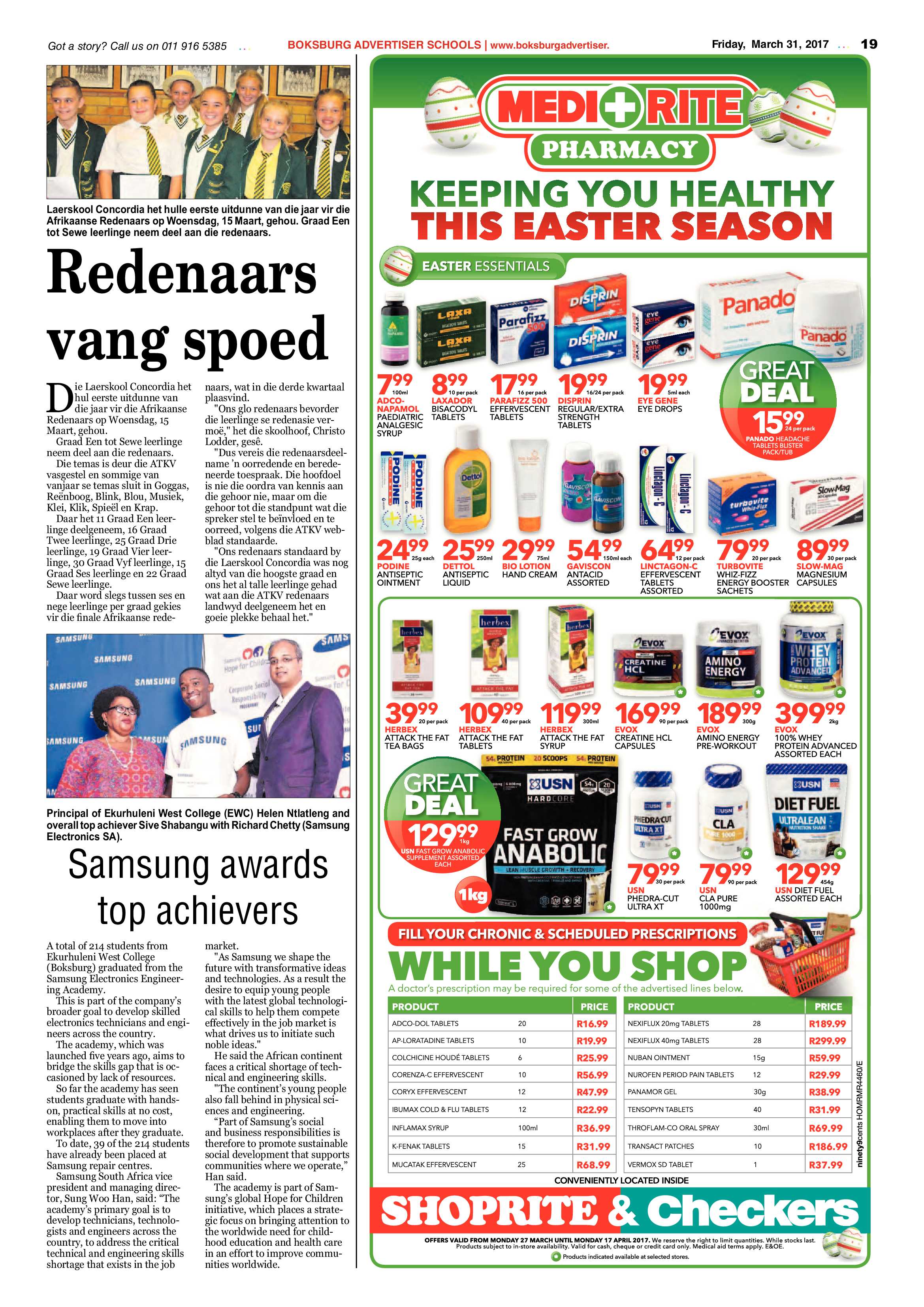 Boksburg Advertiser 28 March 2017 page 19