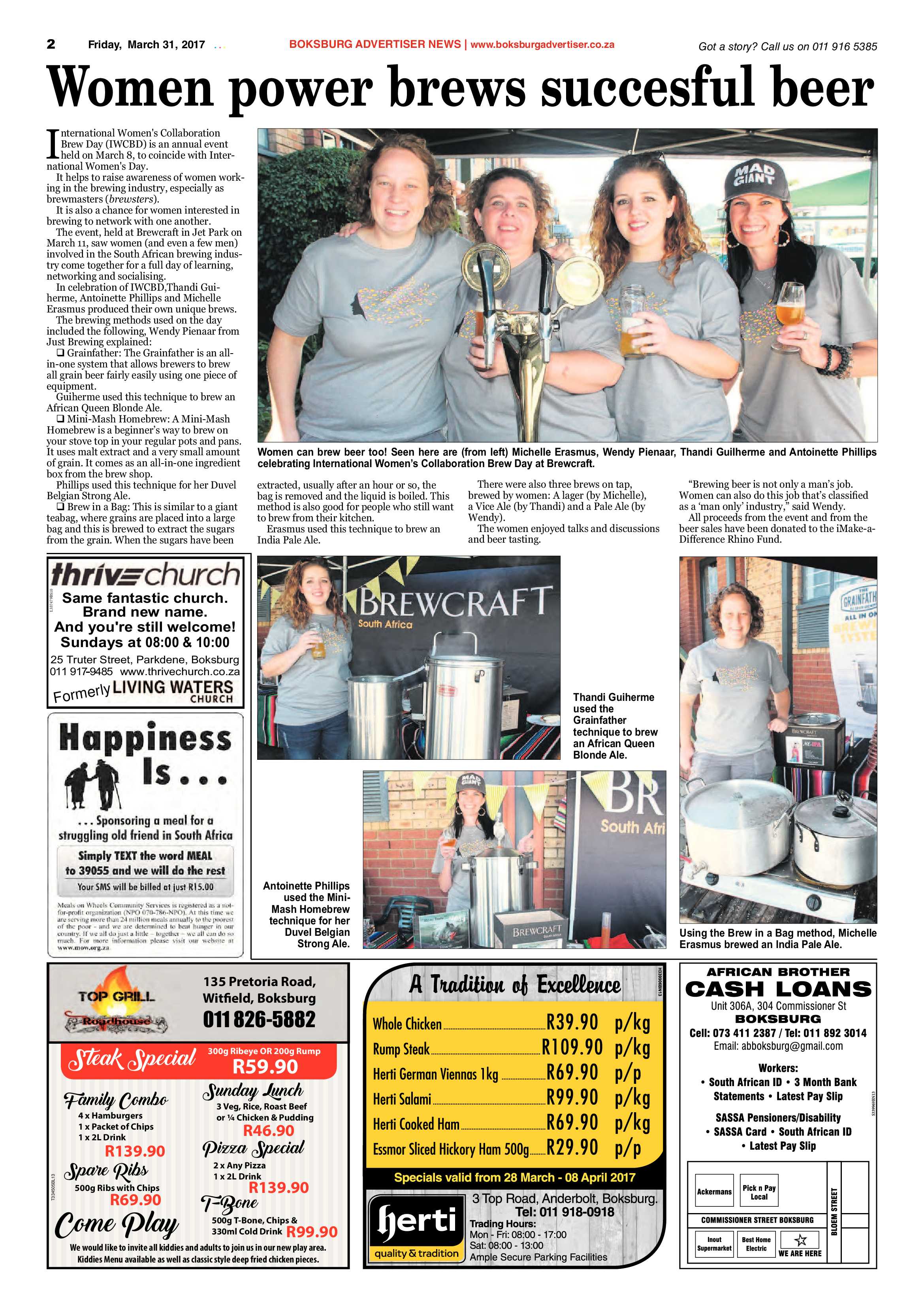 Boksburg Advertiser 28 March 2017 page 2