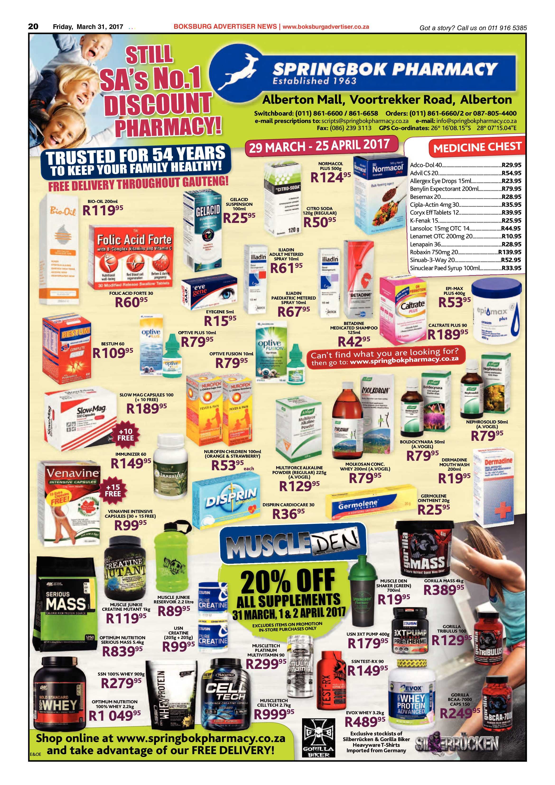 Boksburg Advertiser 28 March 2017 page 20