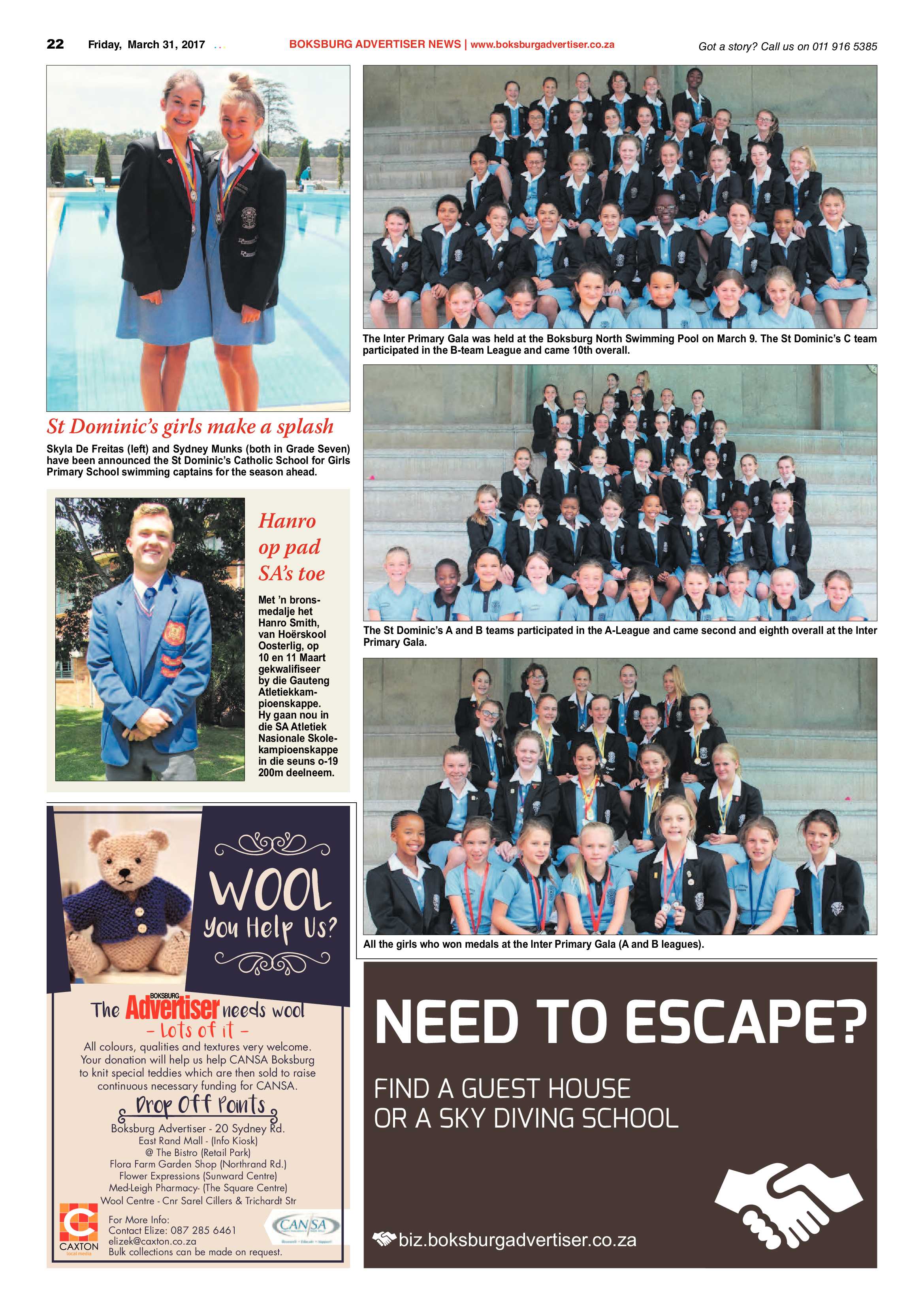 Boksburg Advertiser 28 March 2017 page 22