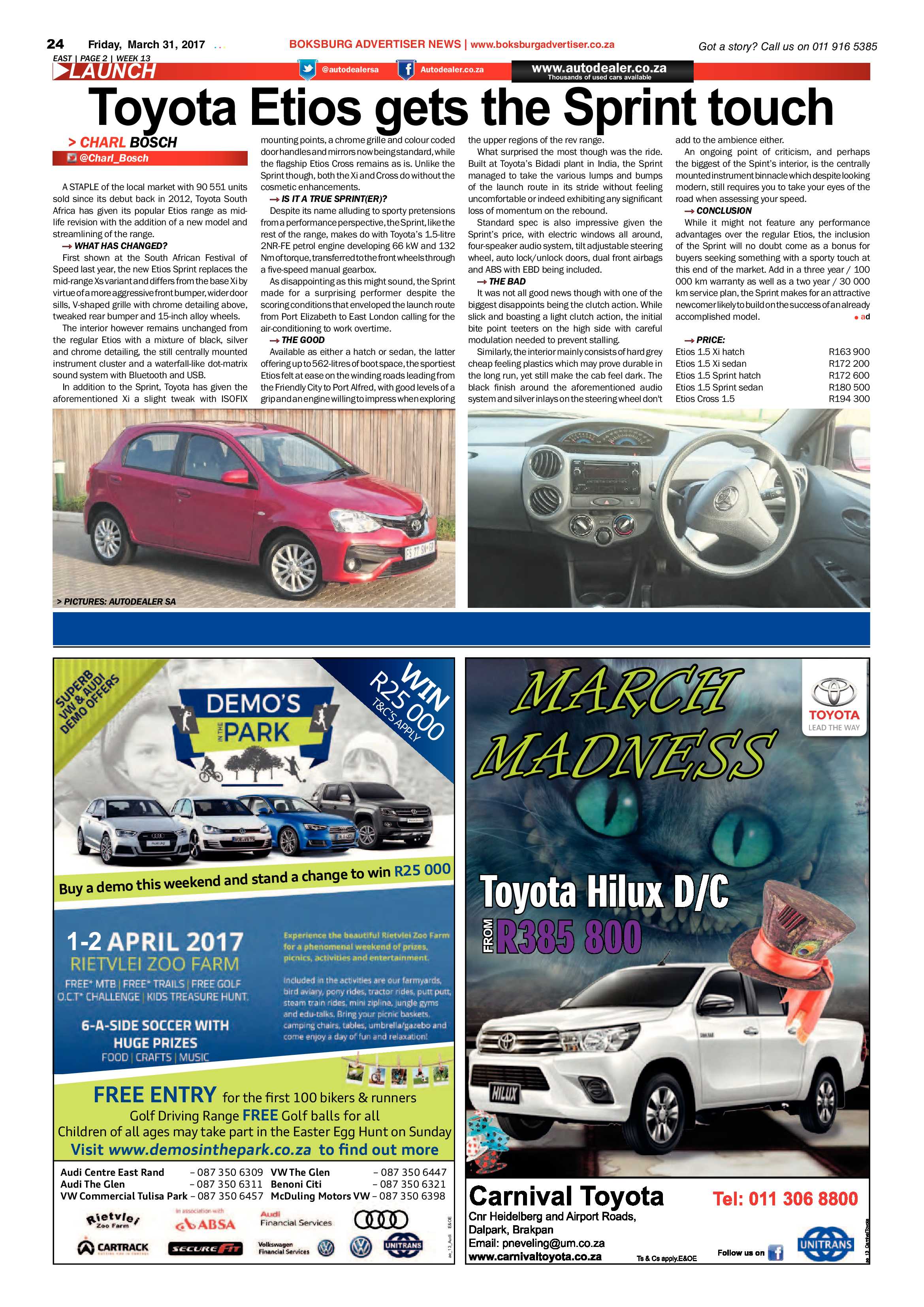 Boksburg Advertiser 28 March 2017 page 24