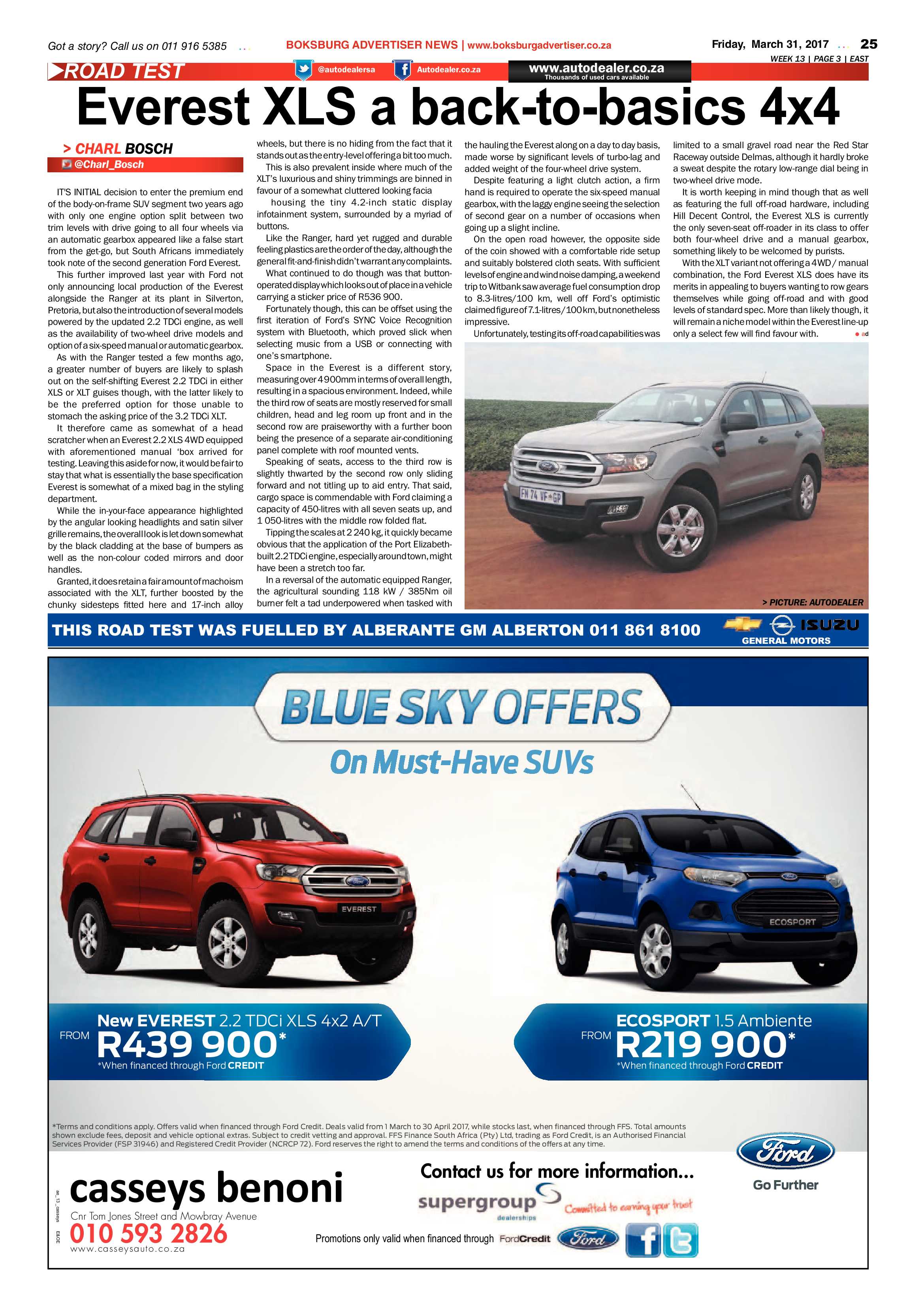 Boksburg Advertiser 28 March 2017 page 25