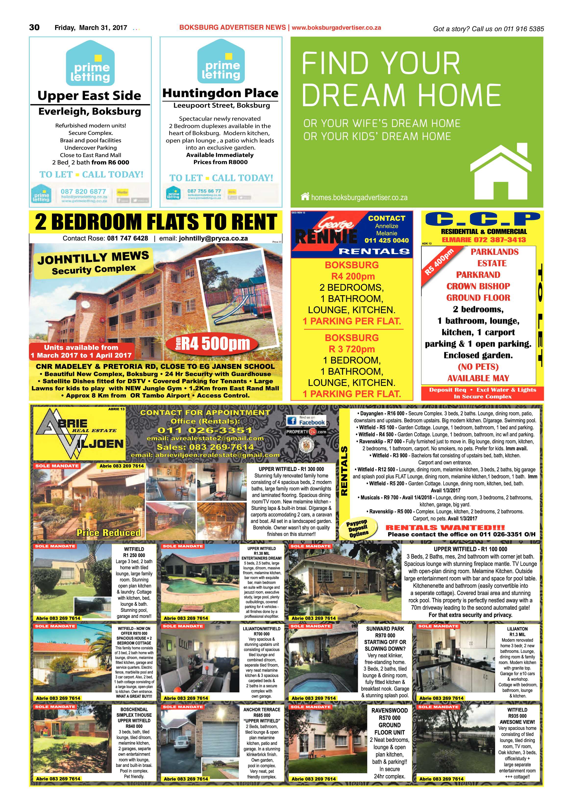 Boksburg Advertiser 28 March 2017 page 30