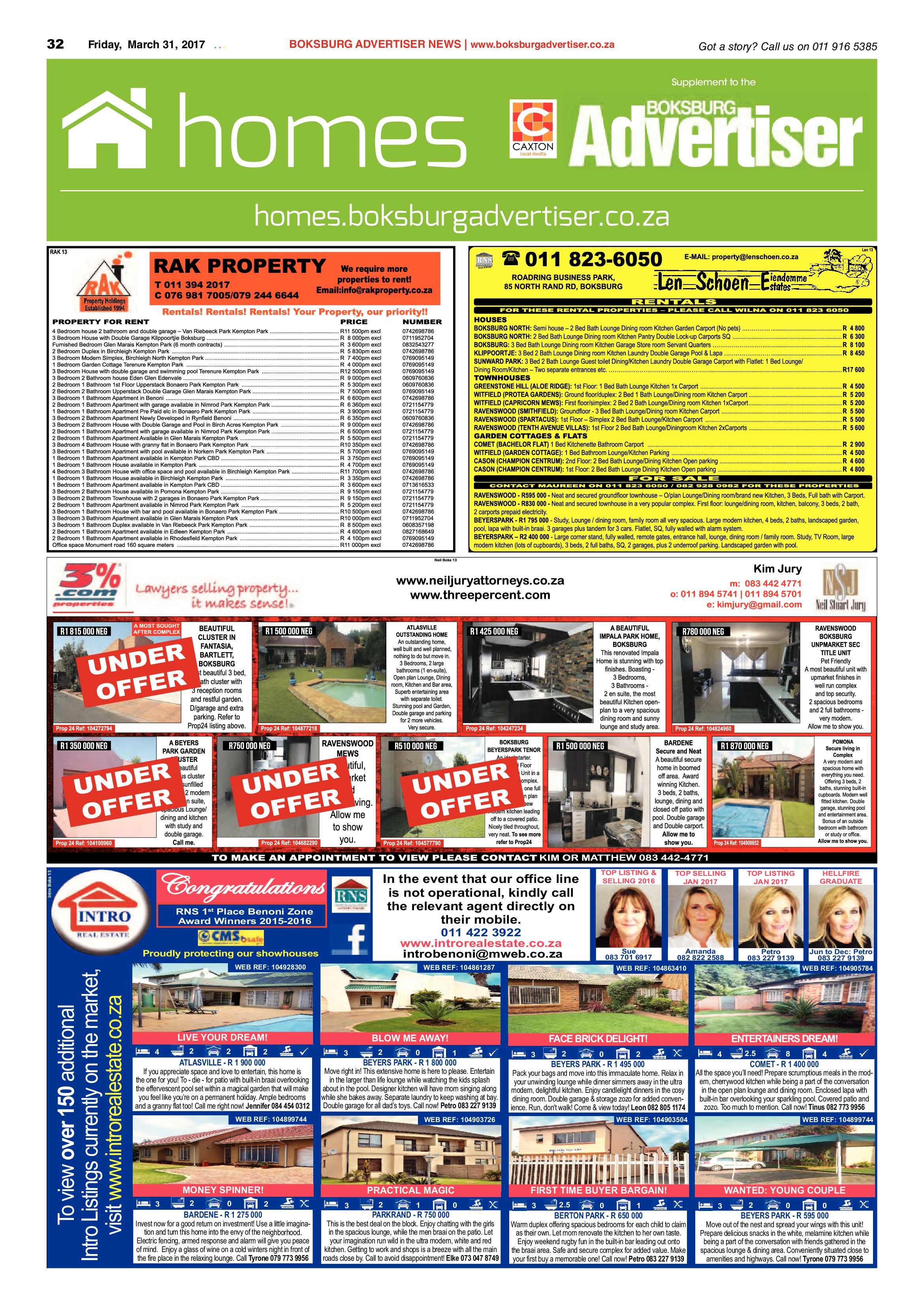 Boksburg Advertiser 28 March 2017 page 32