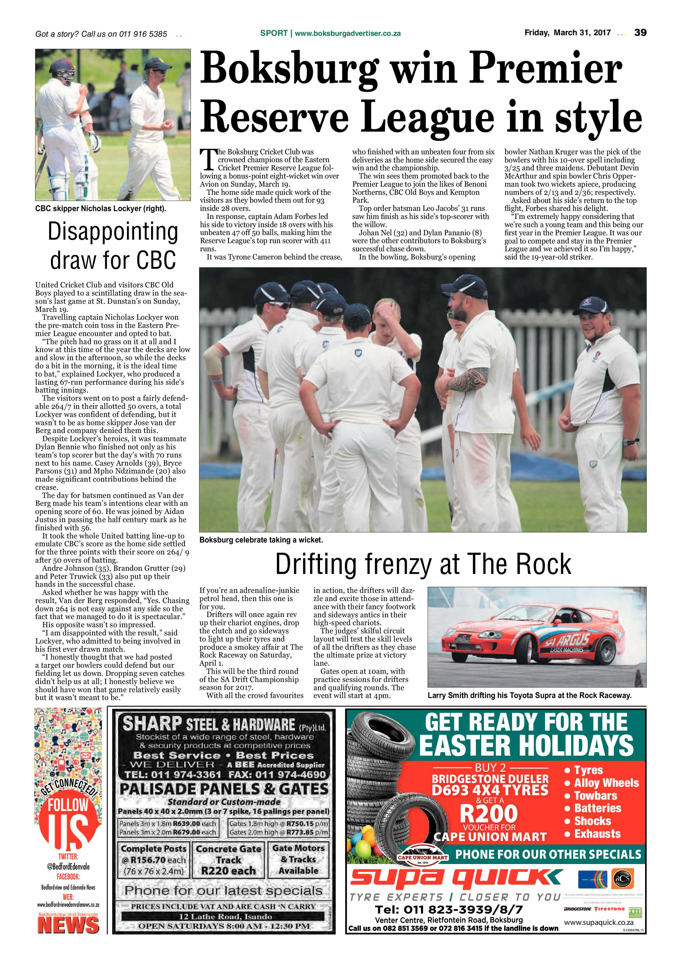 Boksburg Advertiser 28 March 2017 page 39