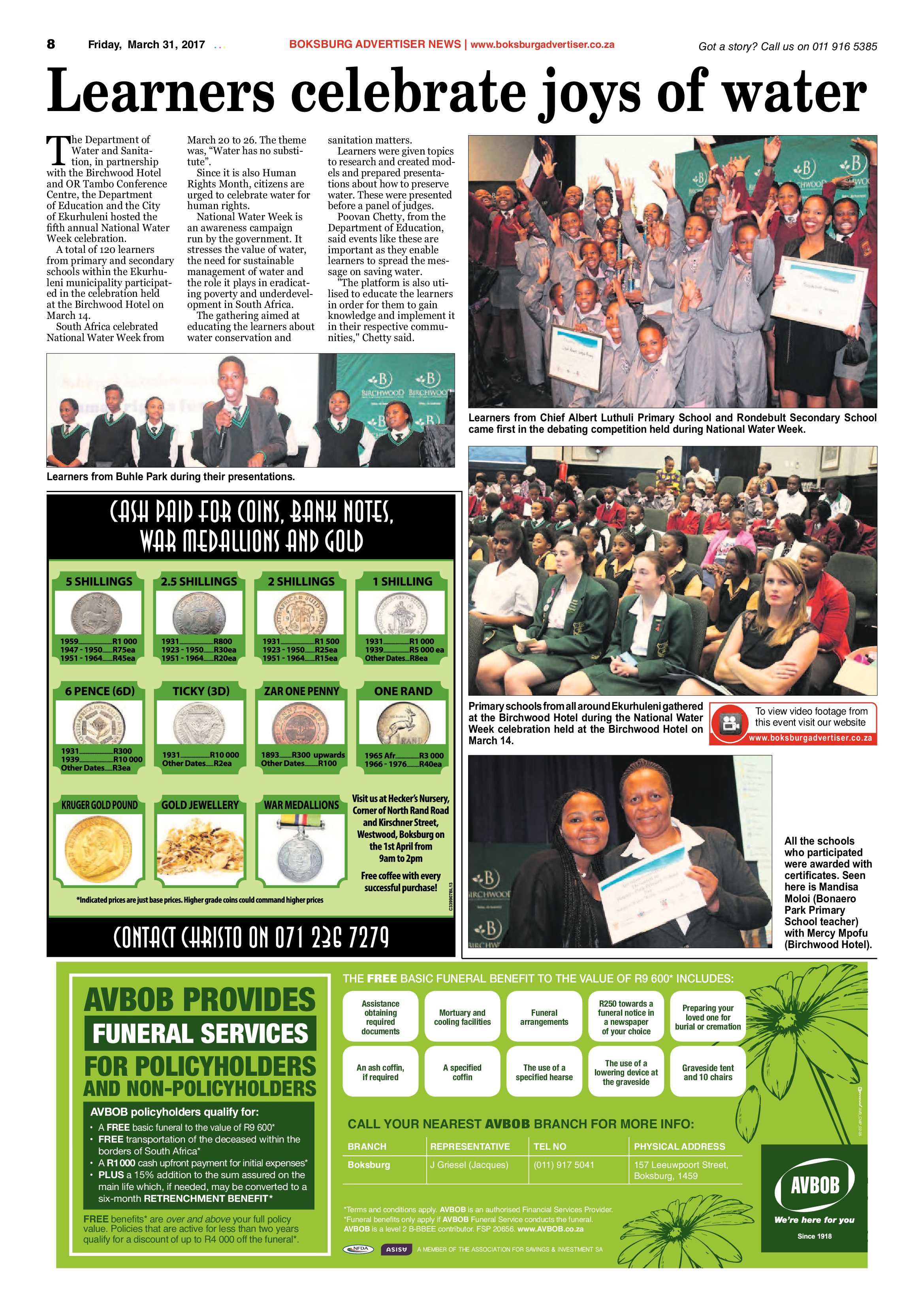 Boksburg Advertiser 28 March 2017 page 8