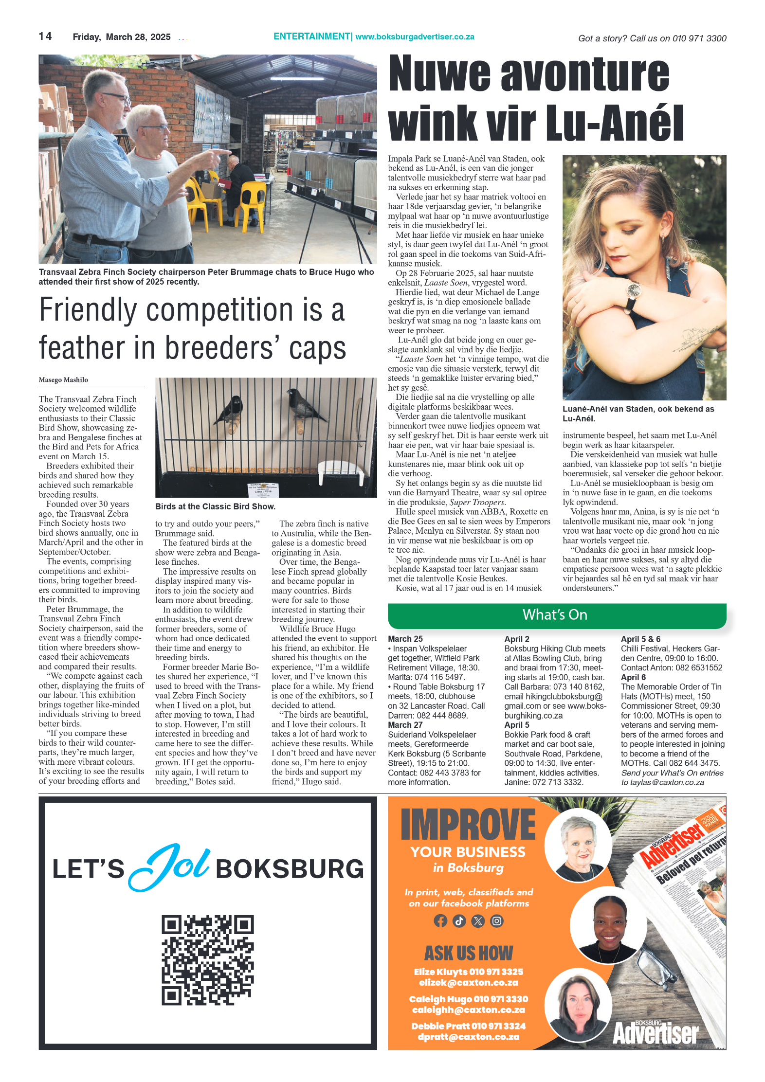 Boksburg Advertiser 28 March 2025 page 14