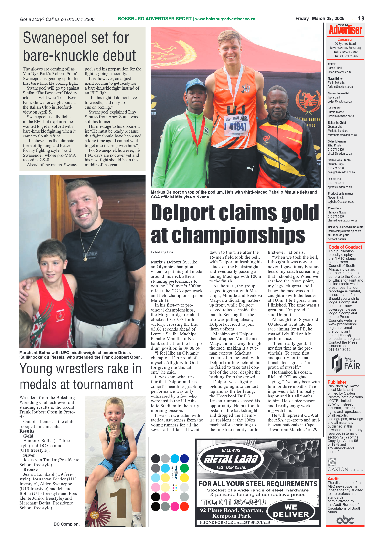 Boksburg Advertiser 28 March 2025 page 19