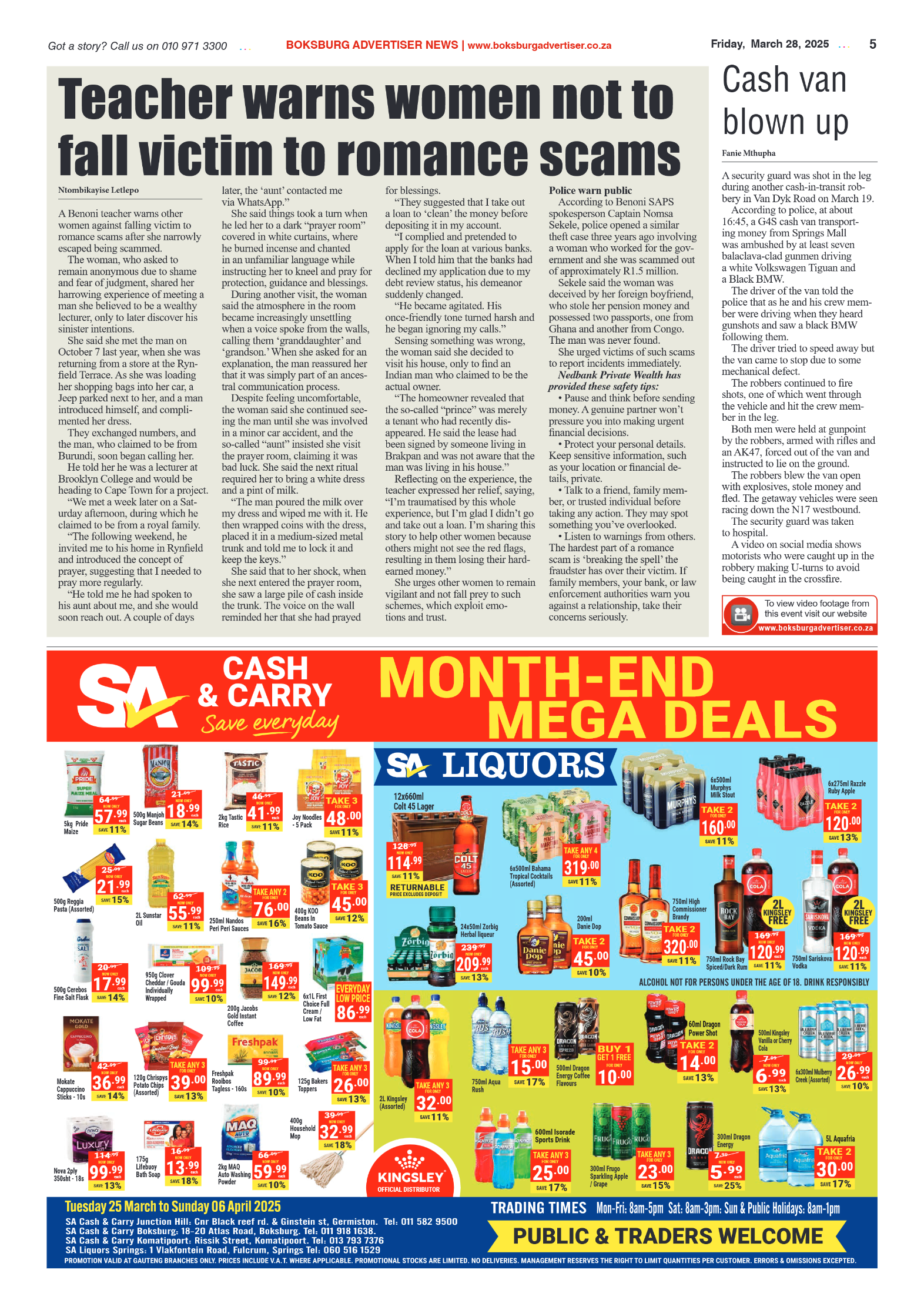 Boksburg Advertiser 28 March 2025 page 5