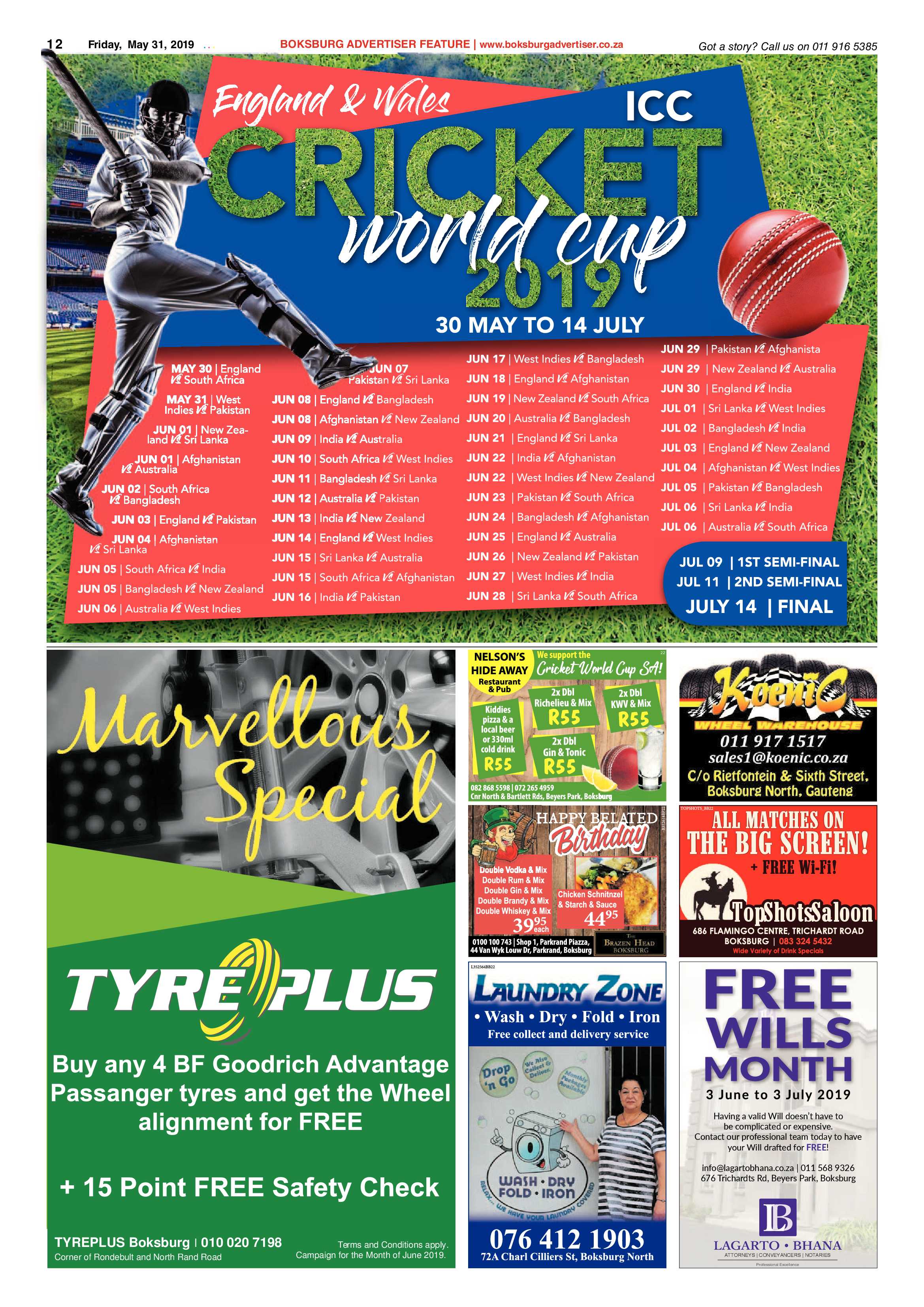 Boksburg Advertiser 28 May 2019 page 12