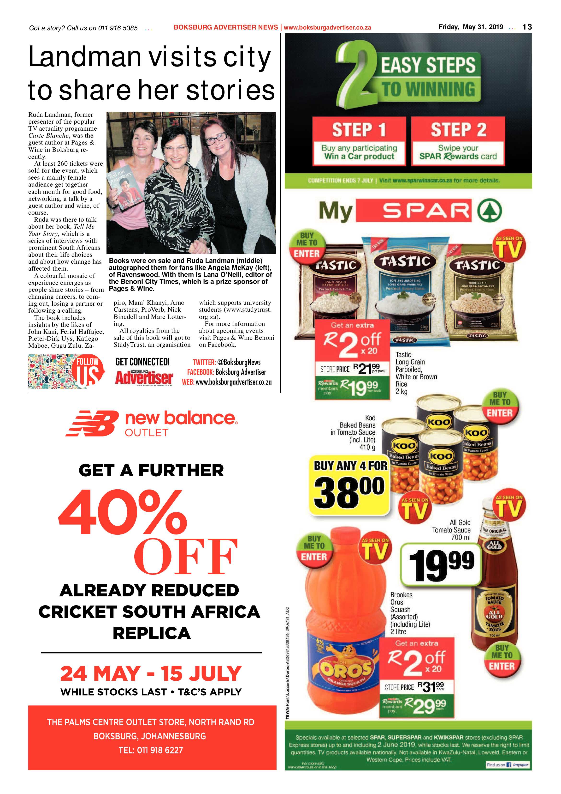 Boksburg Advertiser 28 May 2019 page 13