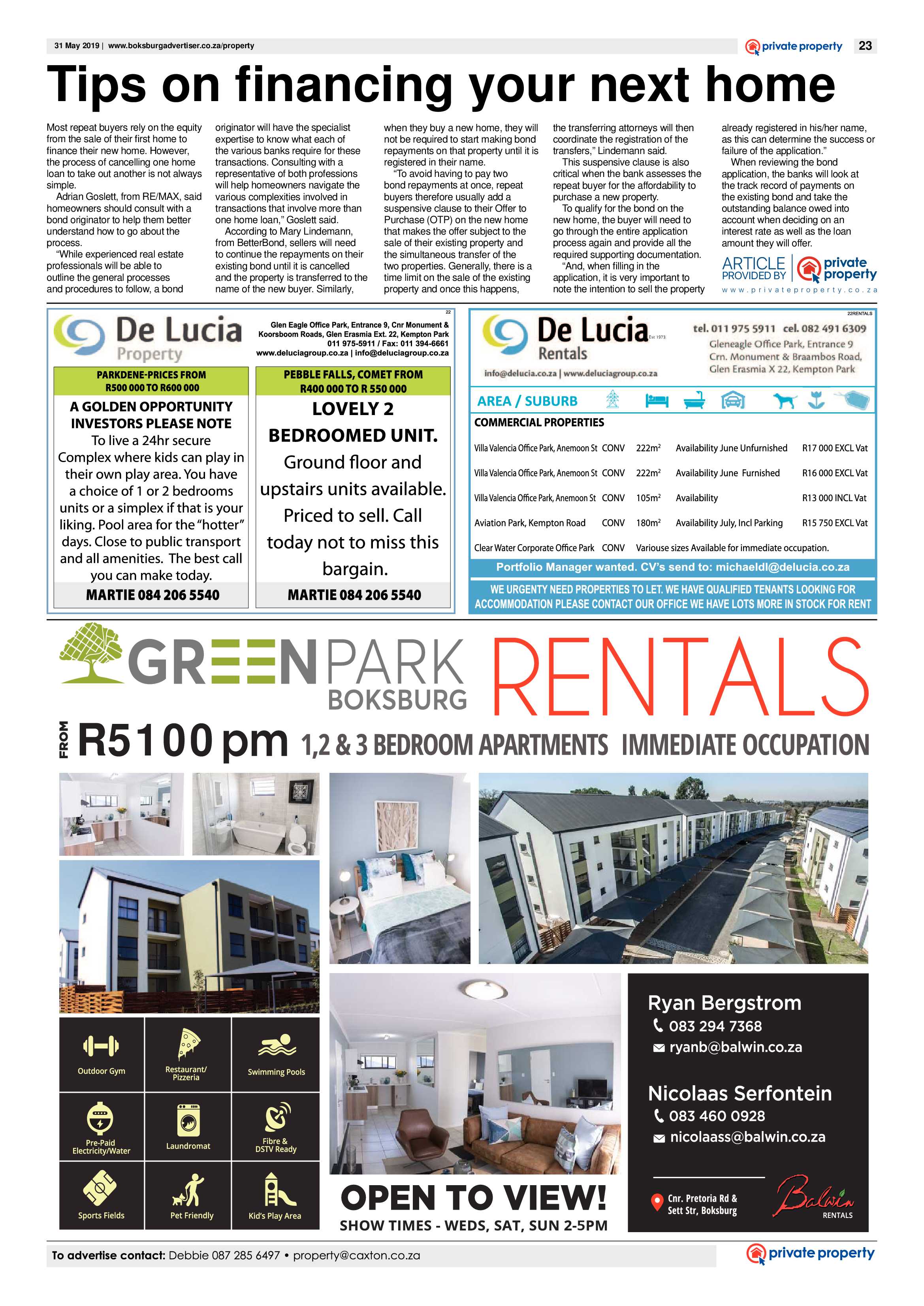 Boksburg Advertiser 28 May 2019 page 23