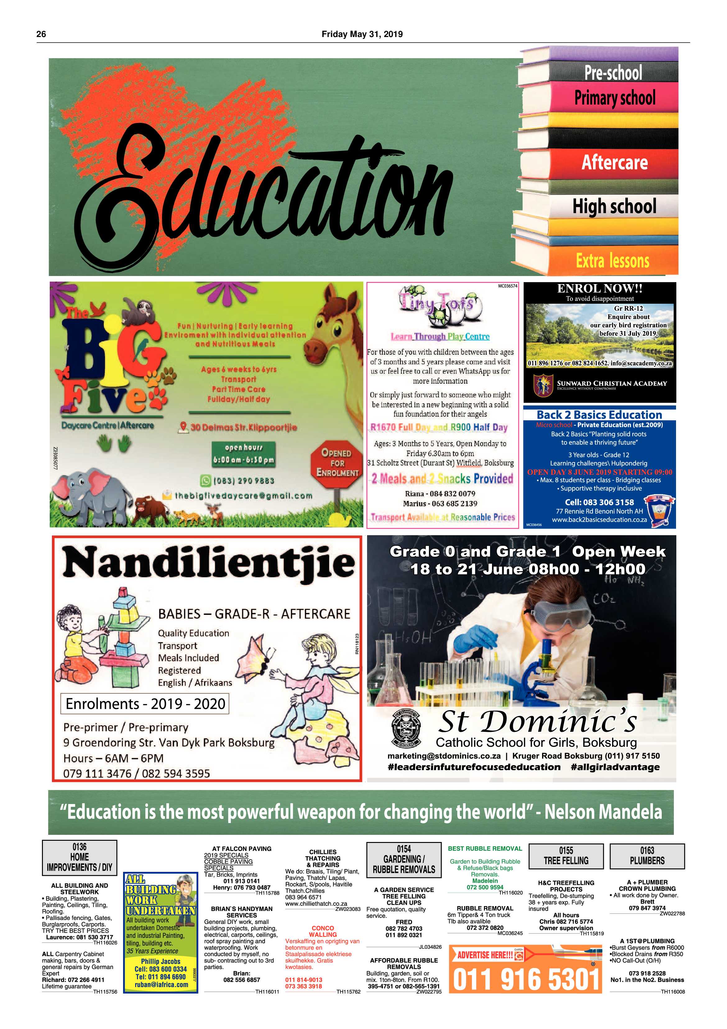 Boksburg Advertiser 28 May 2019 page 26