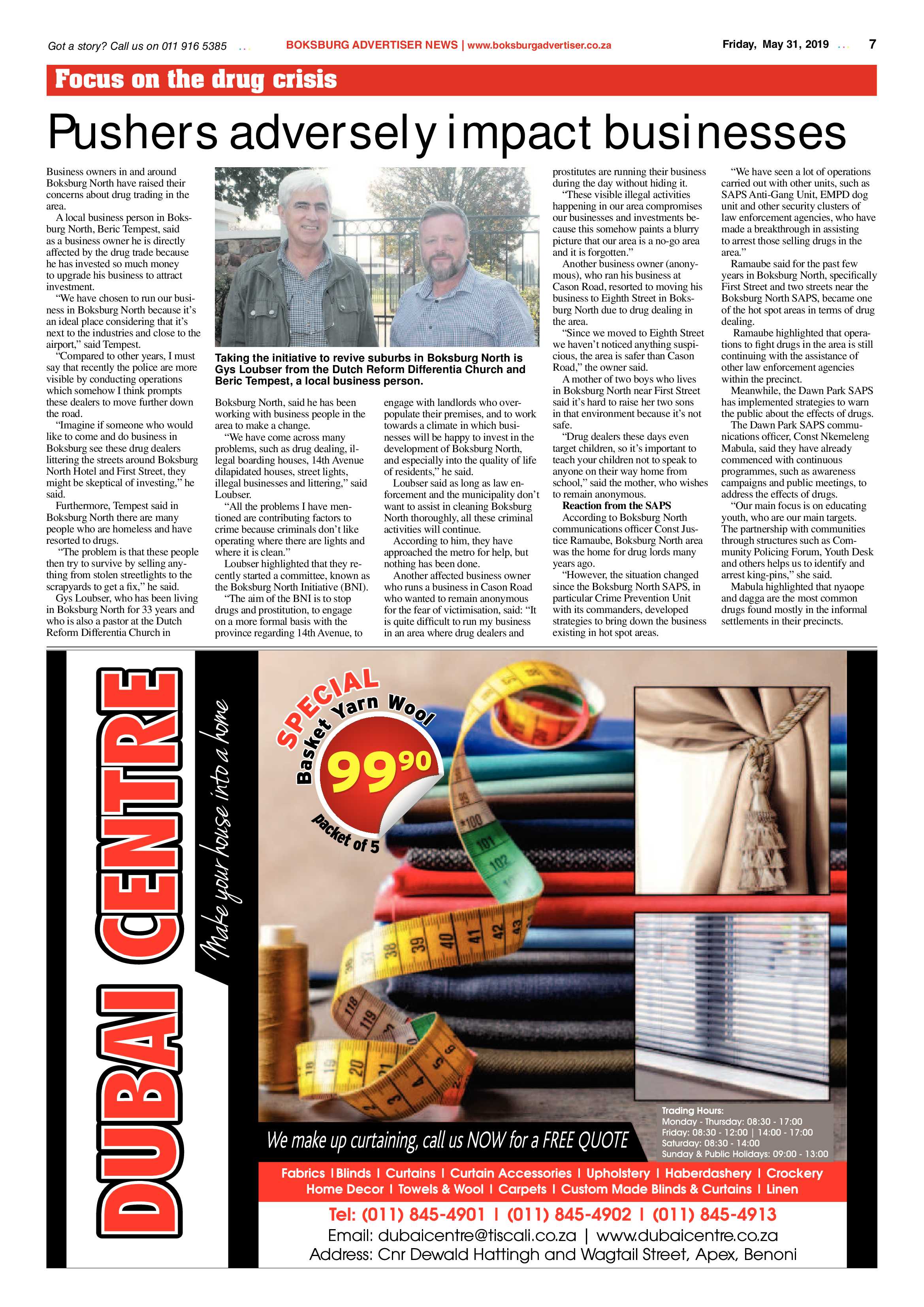 Boksburg Advertiser 28 May 2019 page 7