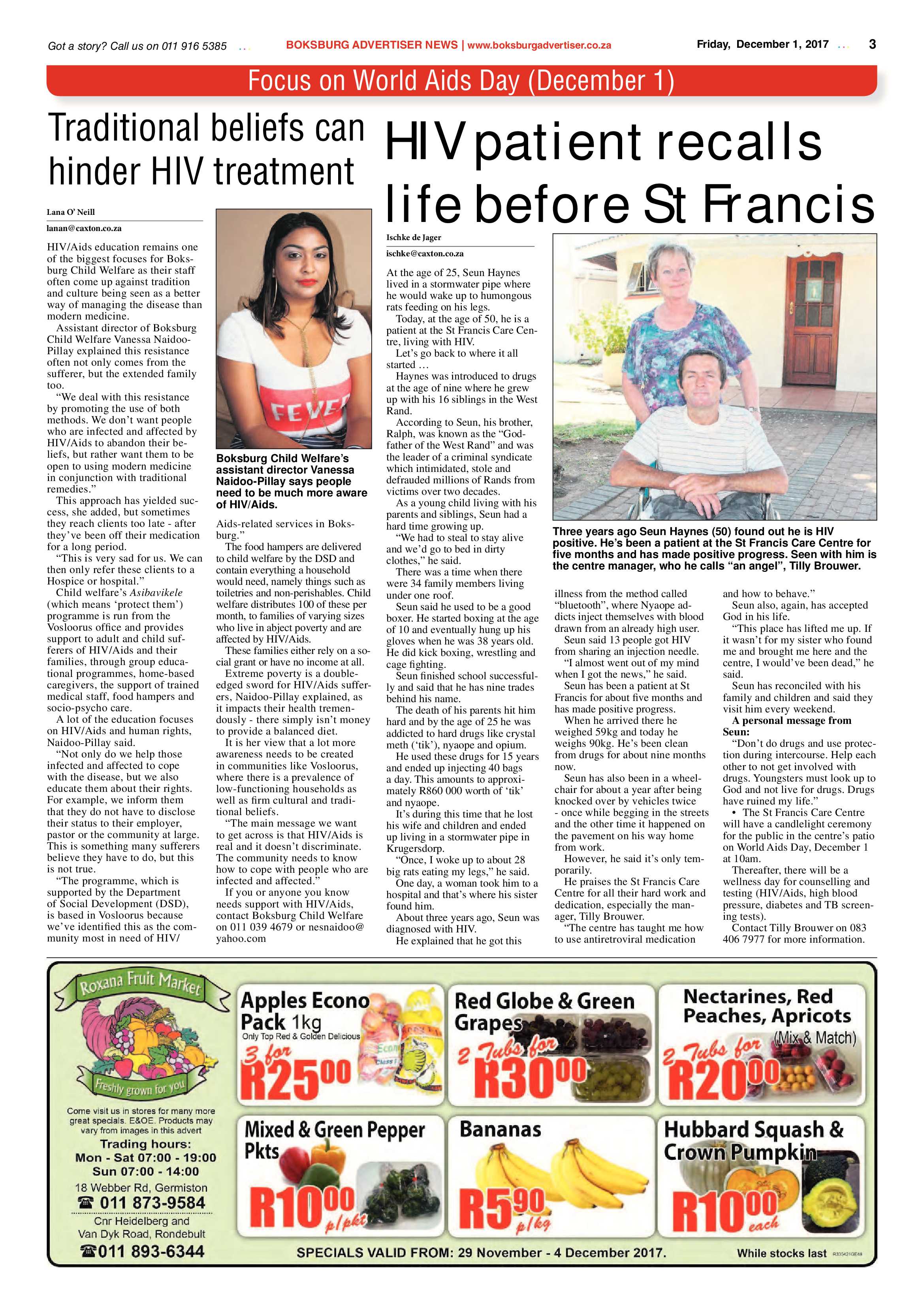 Boksburg Advertiser 28 November 2017 page 3
