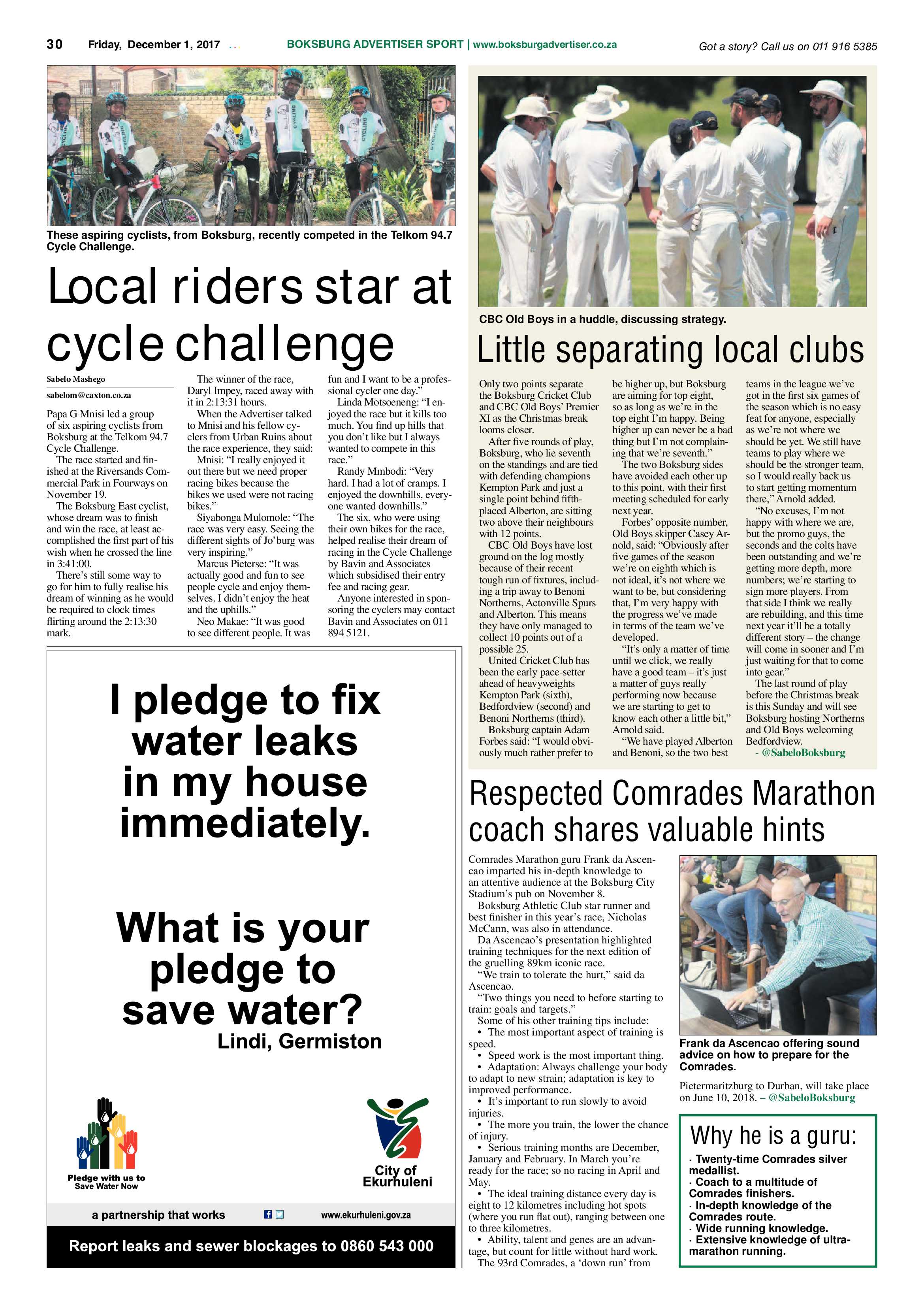 Boksburg Advertiser 28 November 2017 page 30