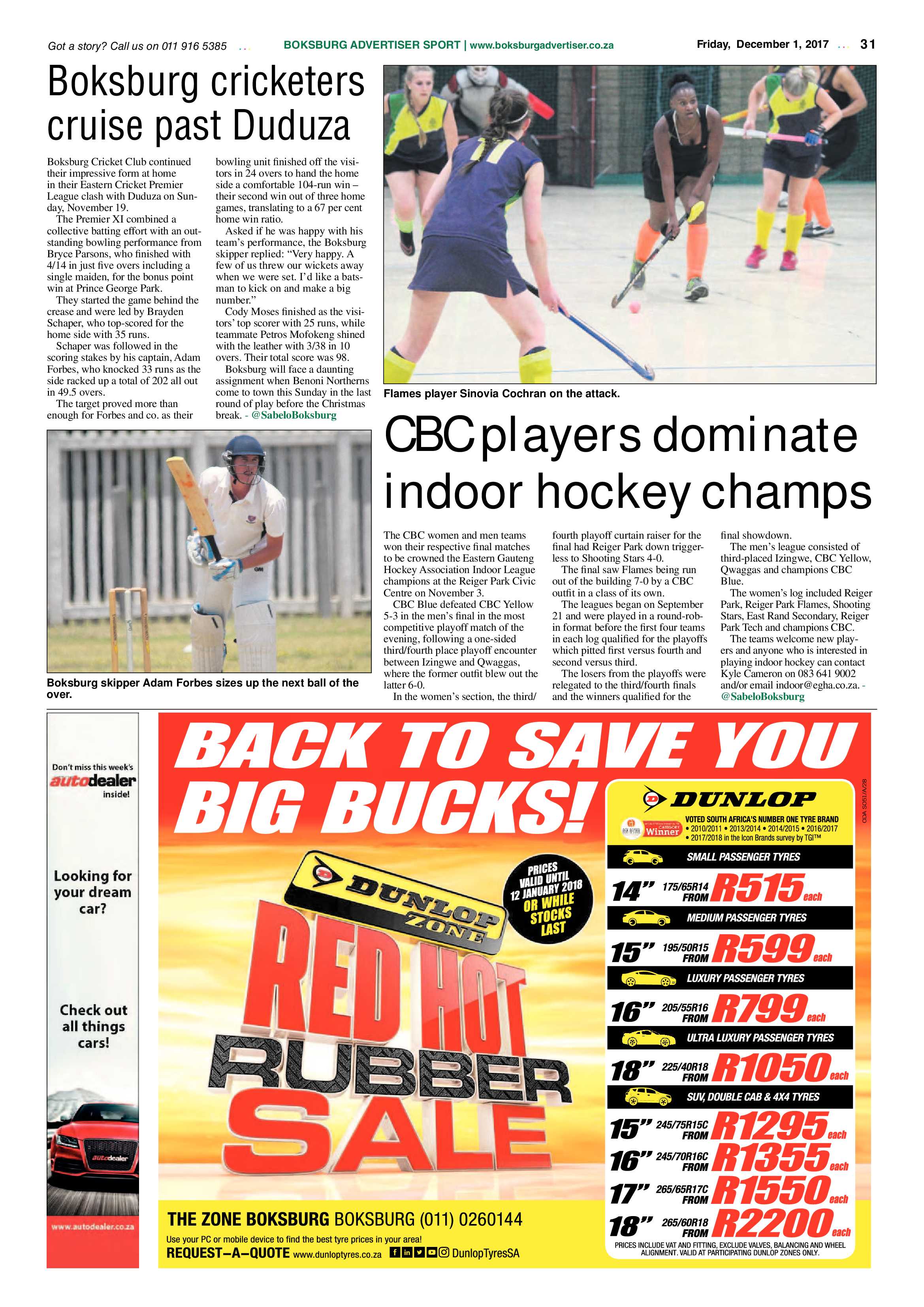 Boksburg Advertiser 28 November 2017 page 31