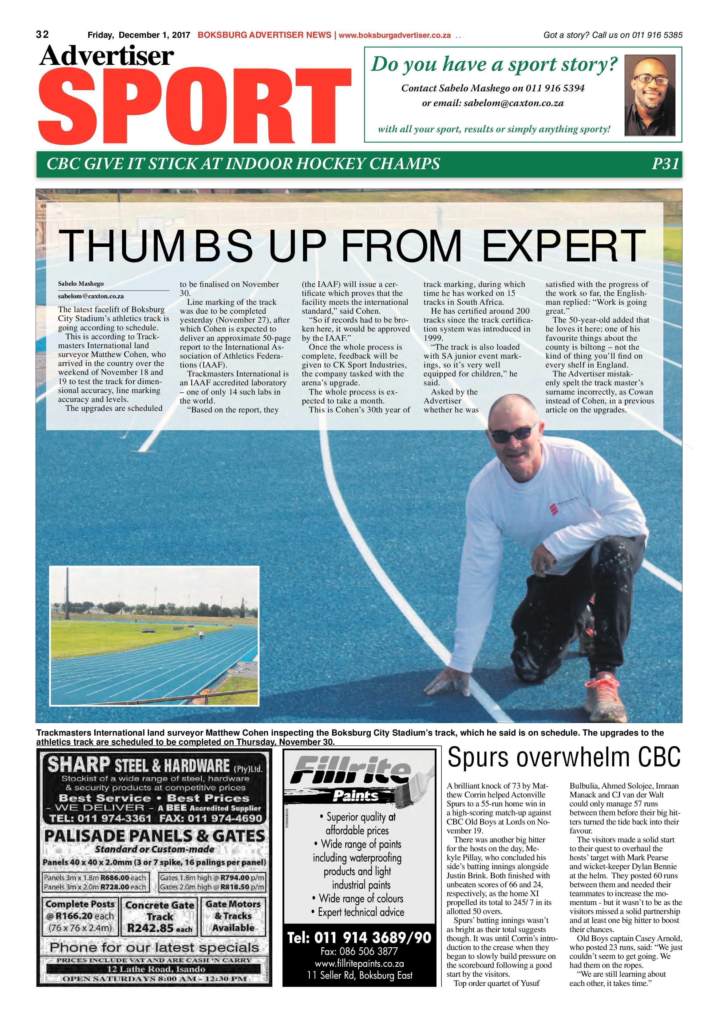 Boksburg Advertiser 28 November 2017 page 32
