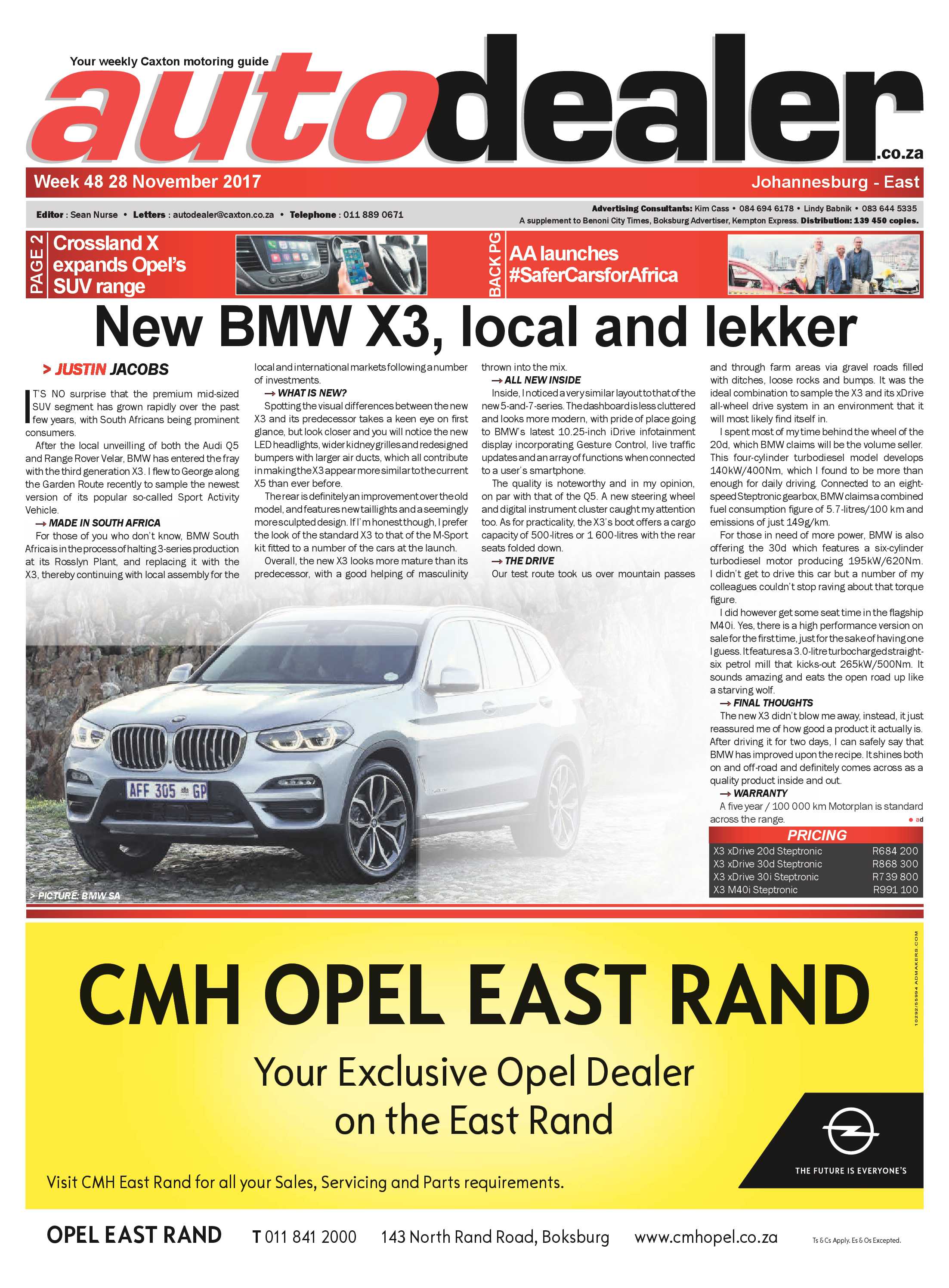 Boksburg Advertiser 28 November 2017 page 37