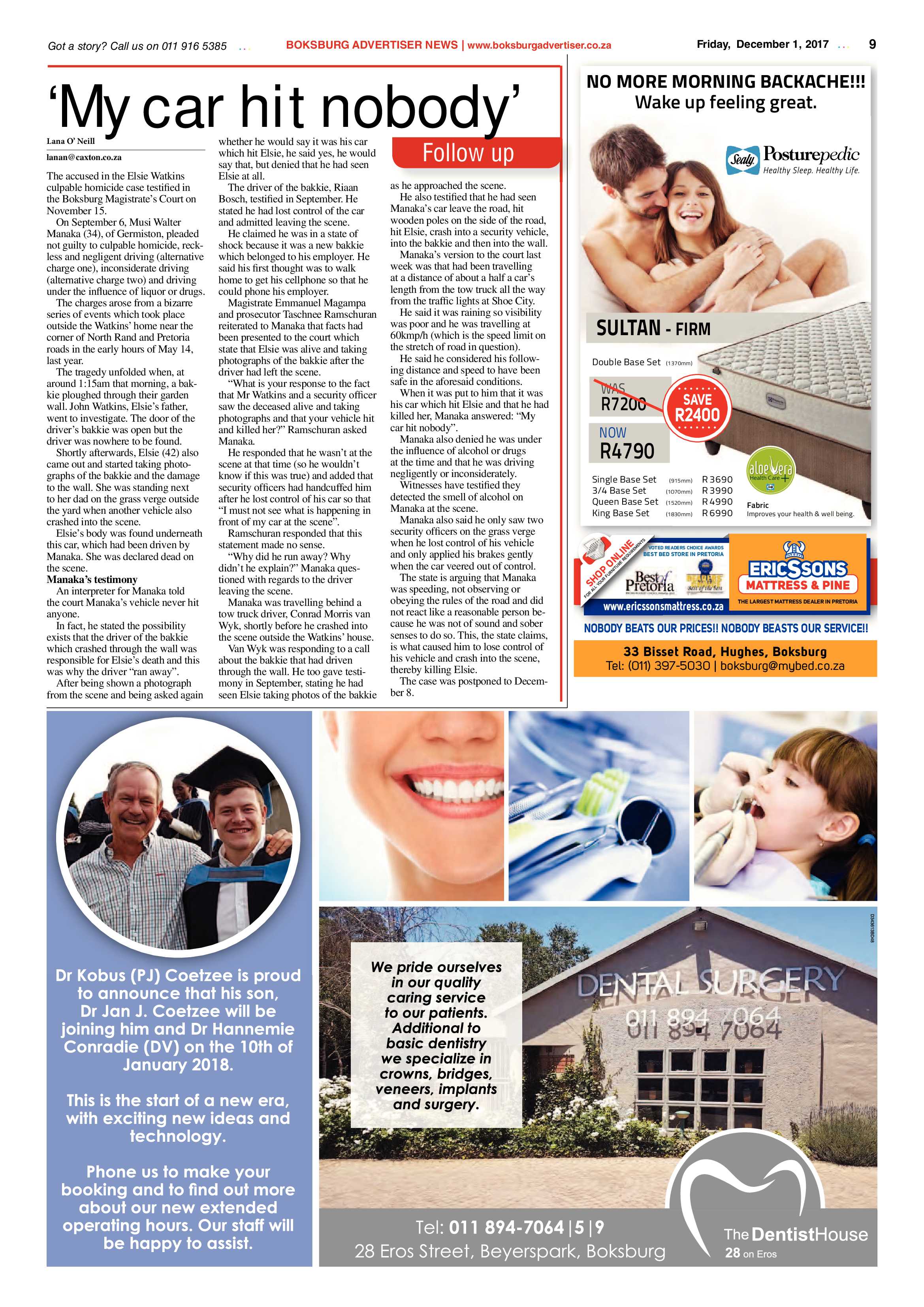 Boksburg Advertiser 28 November 2017 page 9