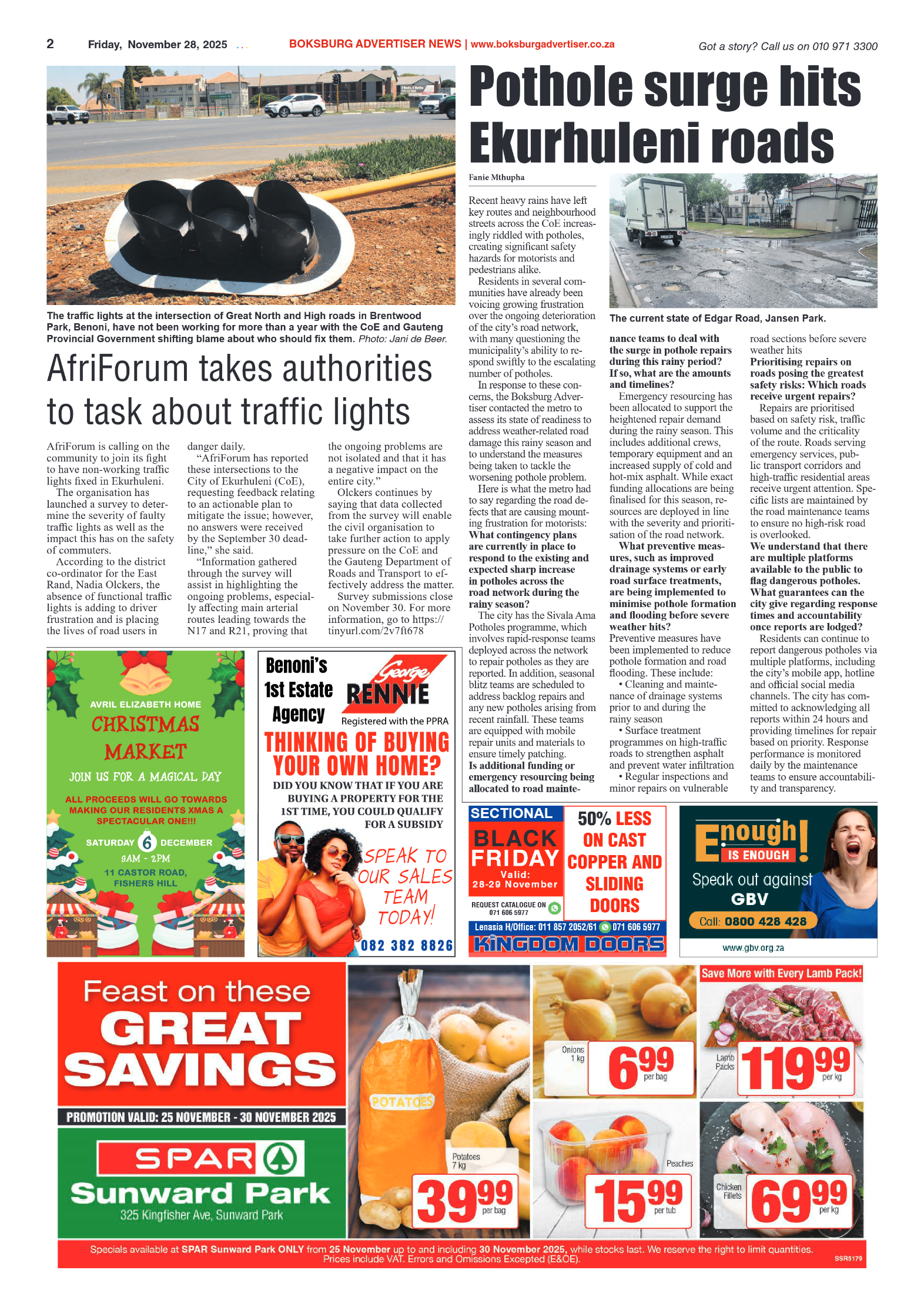 Boksburg Advertiser 28 November 2025 page 2