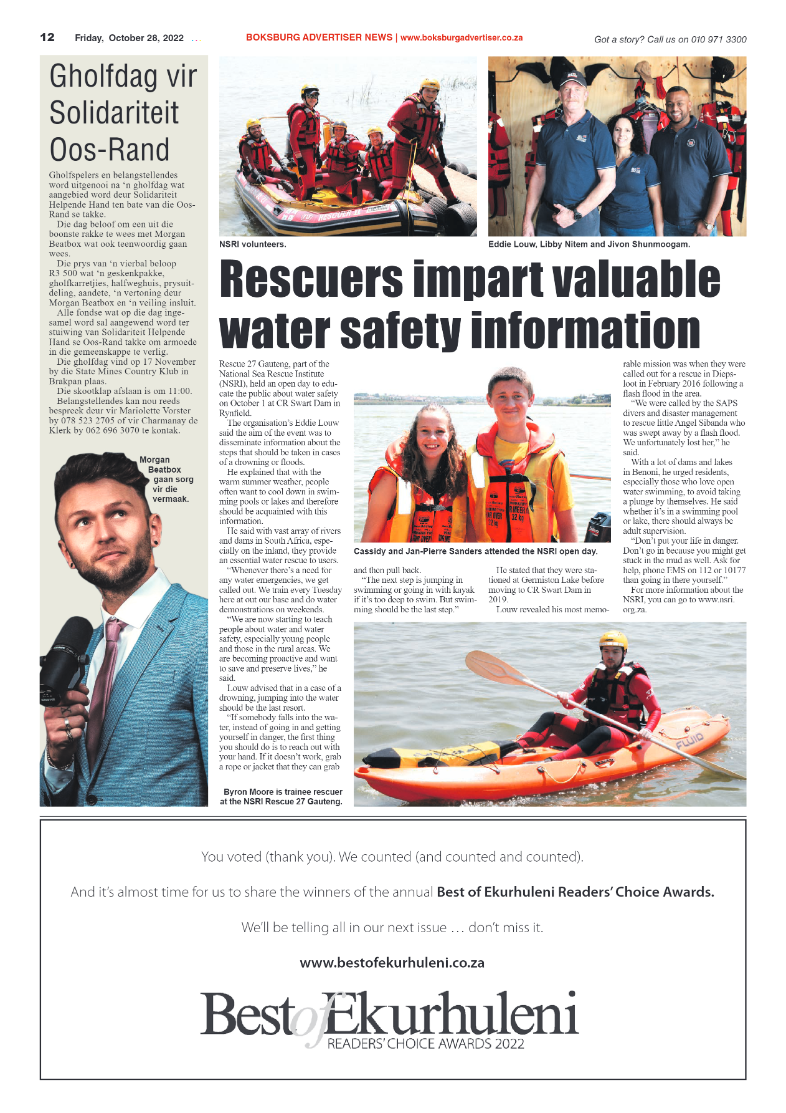 Boksburg Advertiser 28 October 2022 page 12