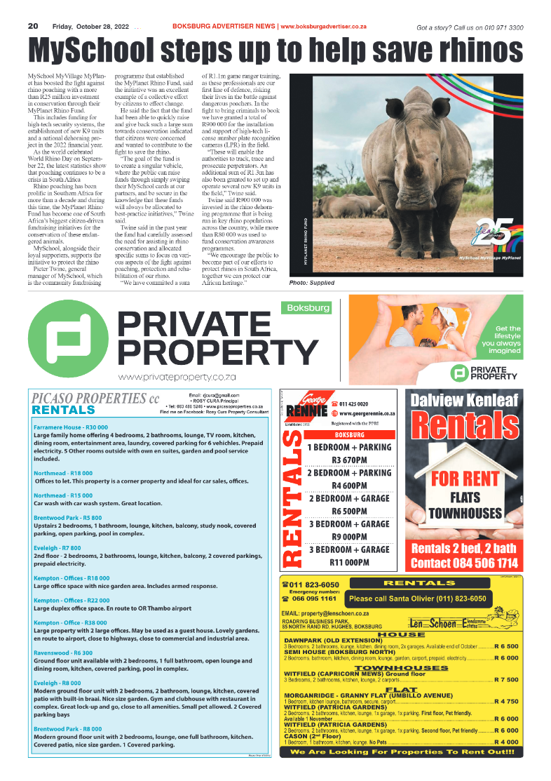 Boksburg Advertiser 28 October 2022 page 20