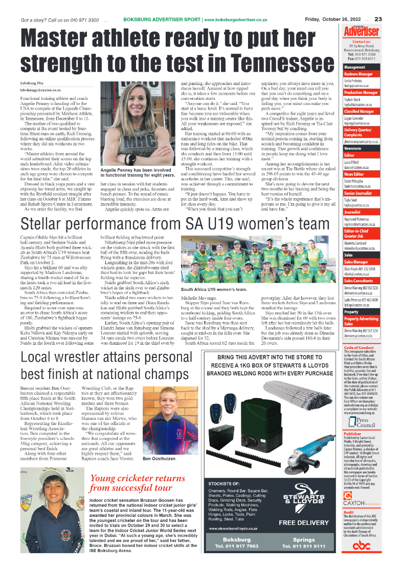 Boksburg Advertiser 28 October 2022 page 23