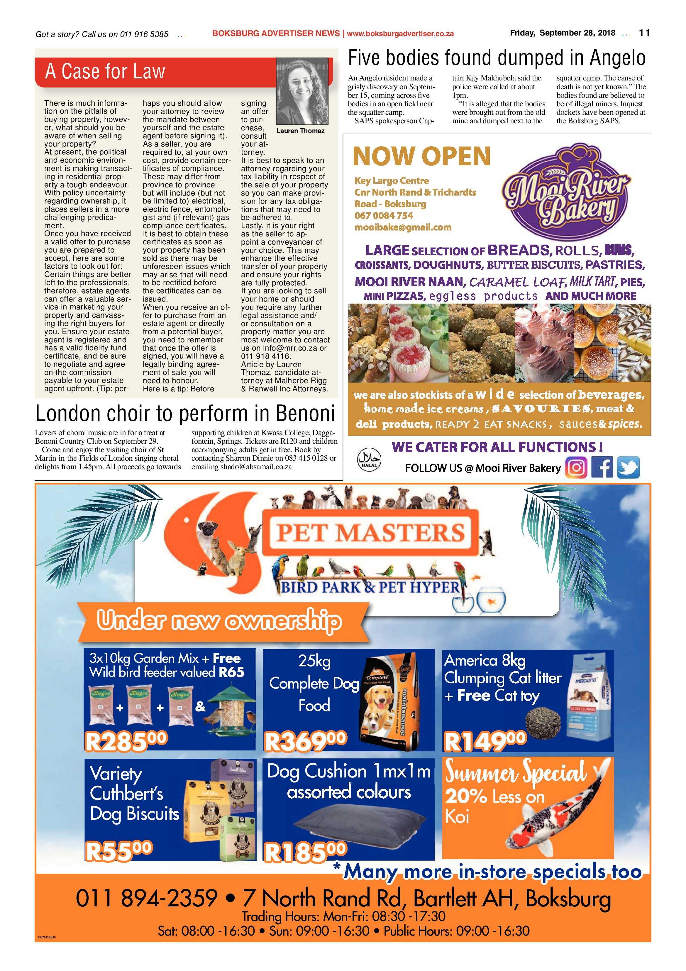 Boksburg Advertiser 25 September 2018 page 11